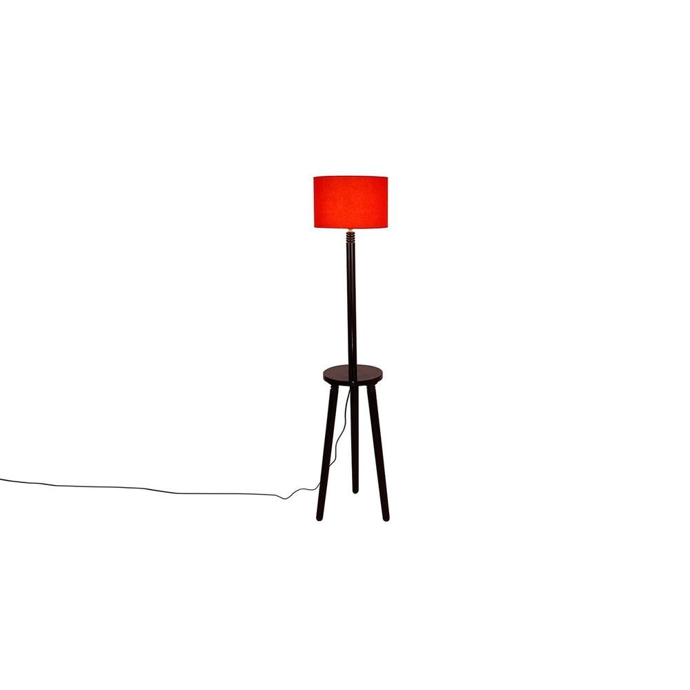 Fiona Orange Cotton Shade Floor Lamp