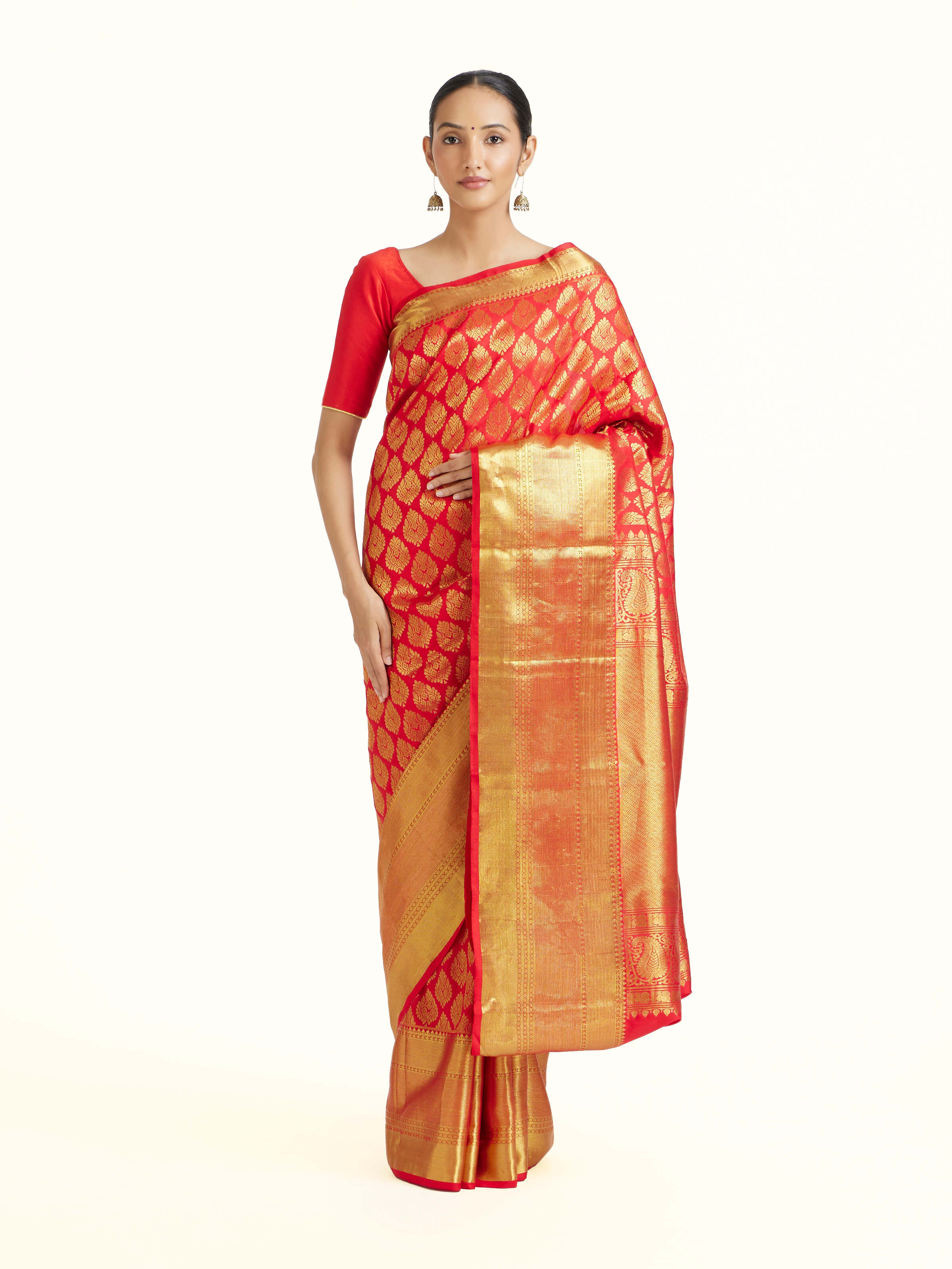 Red Silk Dharmavaram Saree