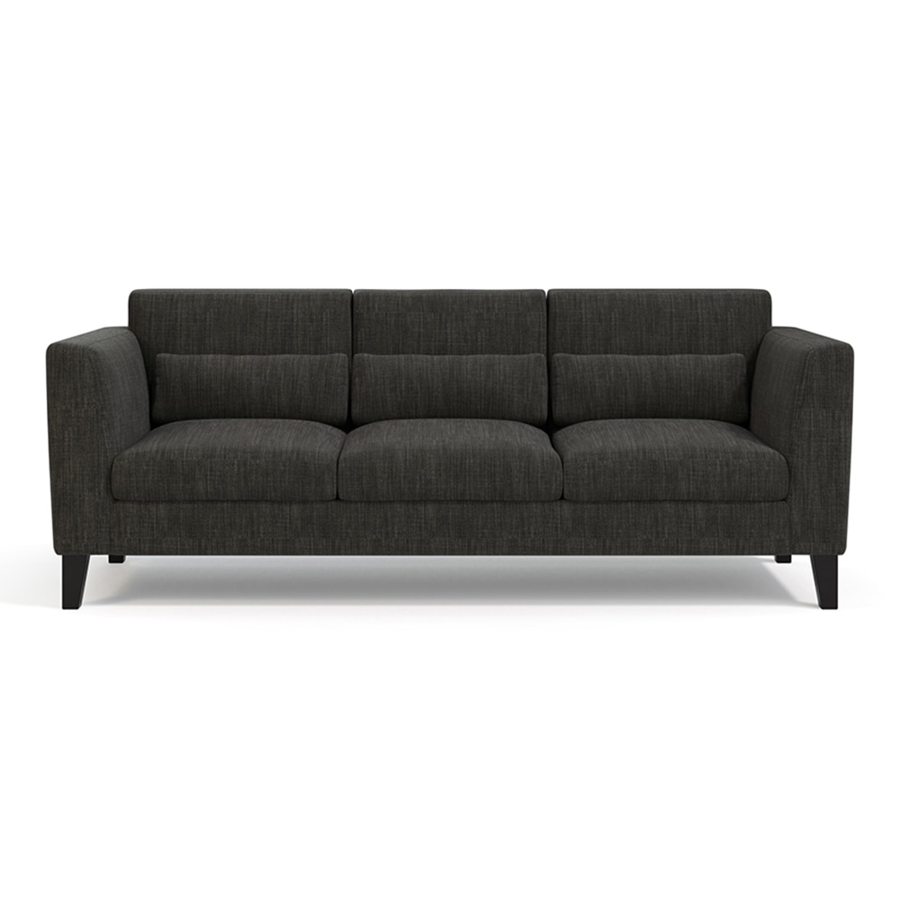 Lewis 3 Seater Fabric Sofa in Graphite Grey Colour-image-42