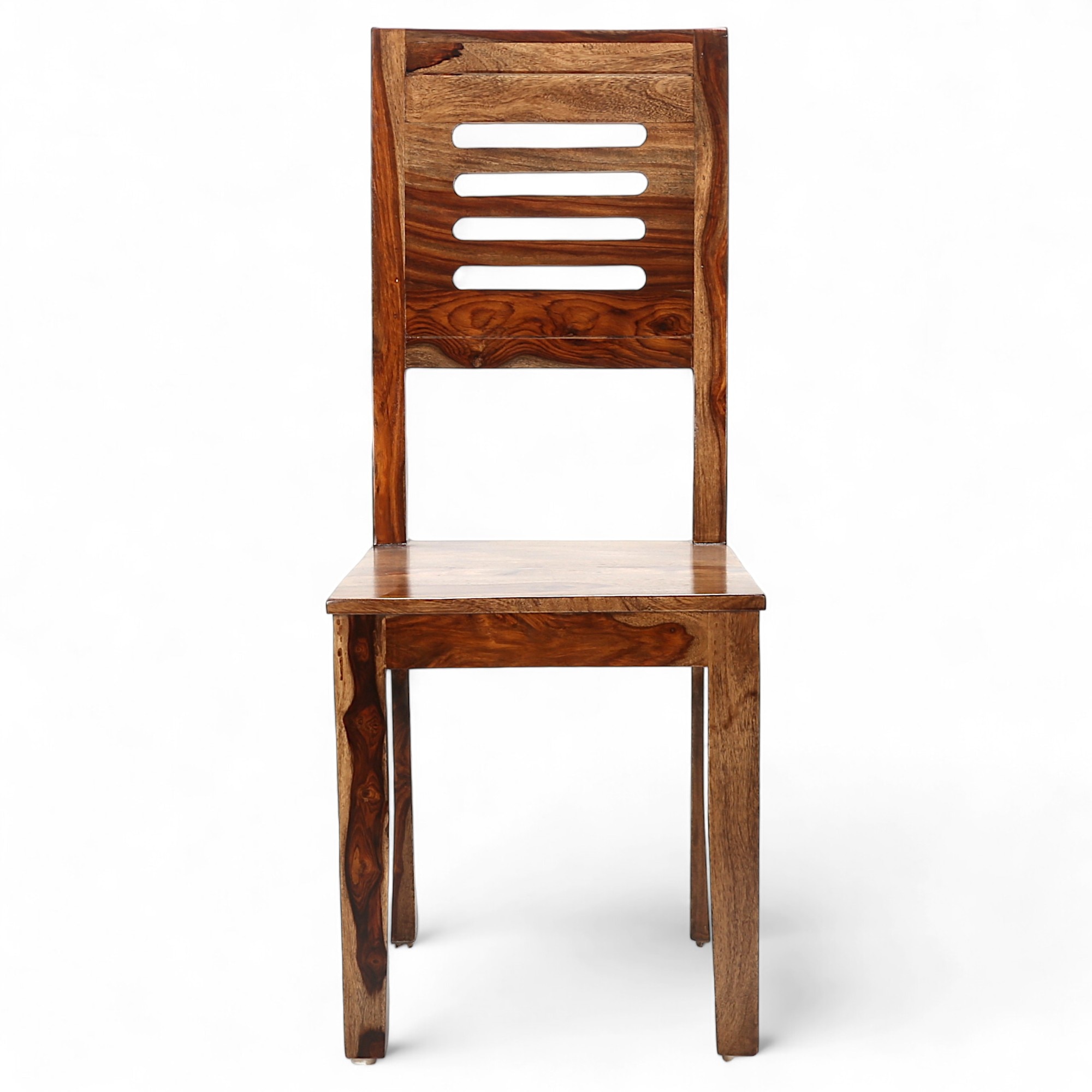 Oliver Sheesham Wood Dining Chair in Teak Finish