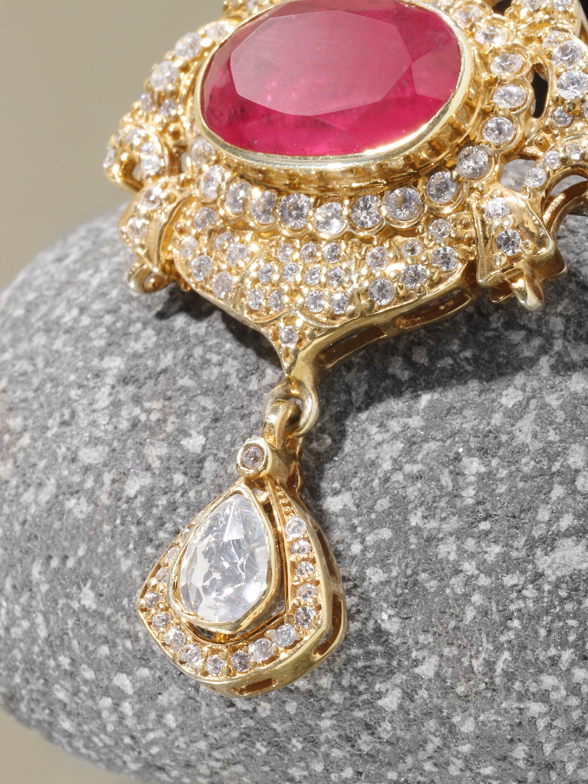 Detail shot of Silver Smithing Brooch Pin