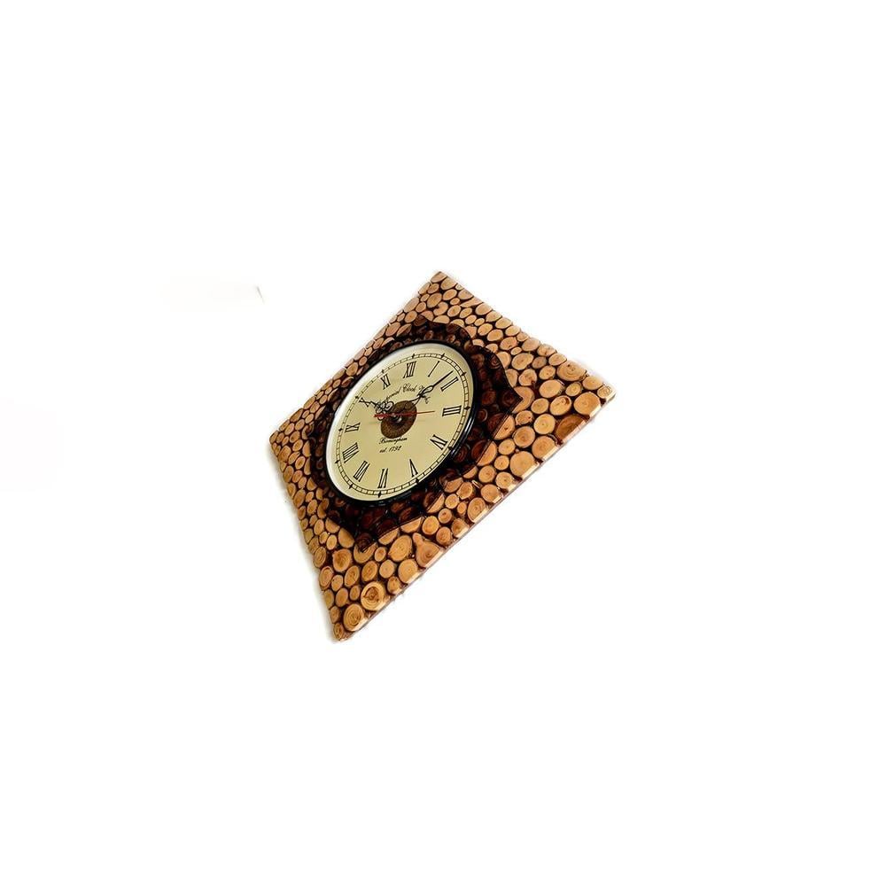 Jim Brown Solid Wood Abstract Wall Clock