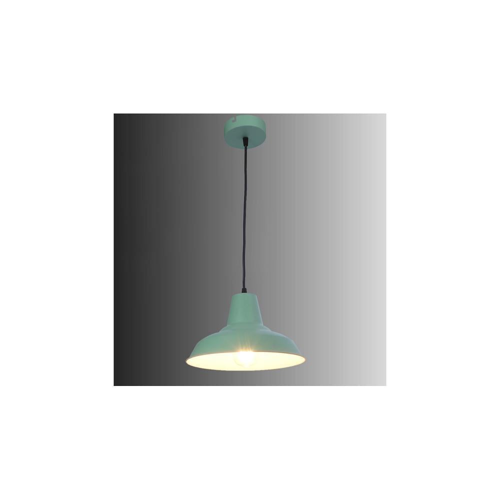 Opi Minimal Pastel Green Metal Single Hanging Light