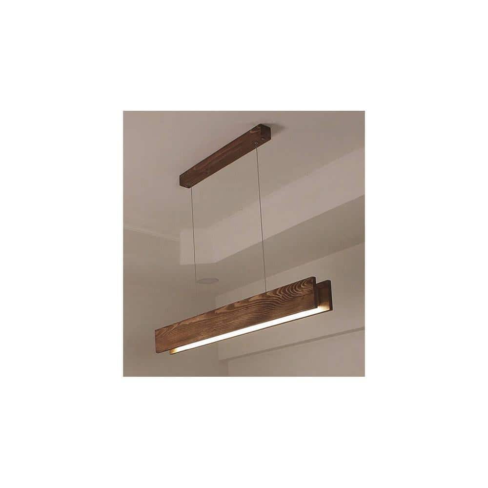 Synergy 48 Brown Solid Wood Single Hanging Light