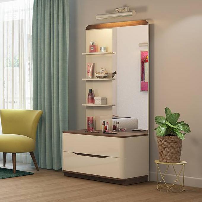 Baltoro Engineered Wood Dressing Table in White Finish
