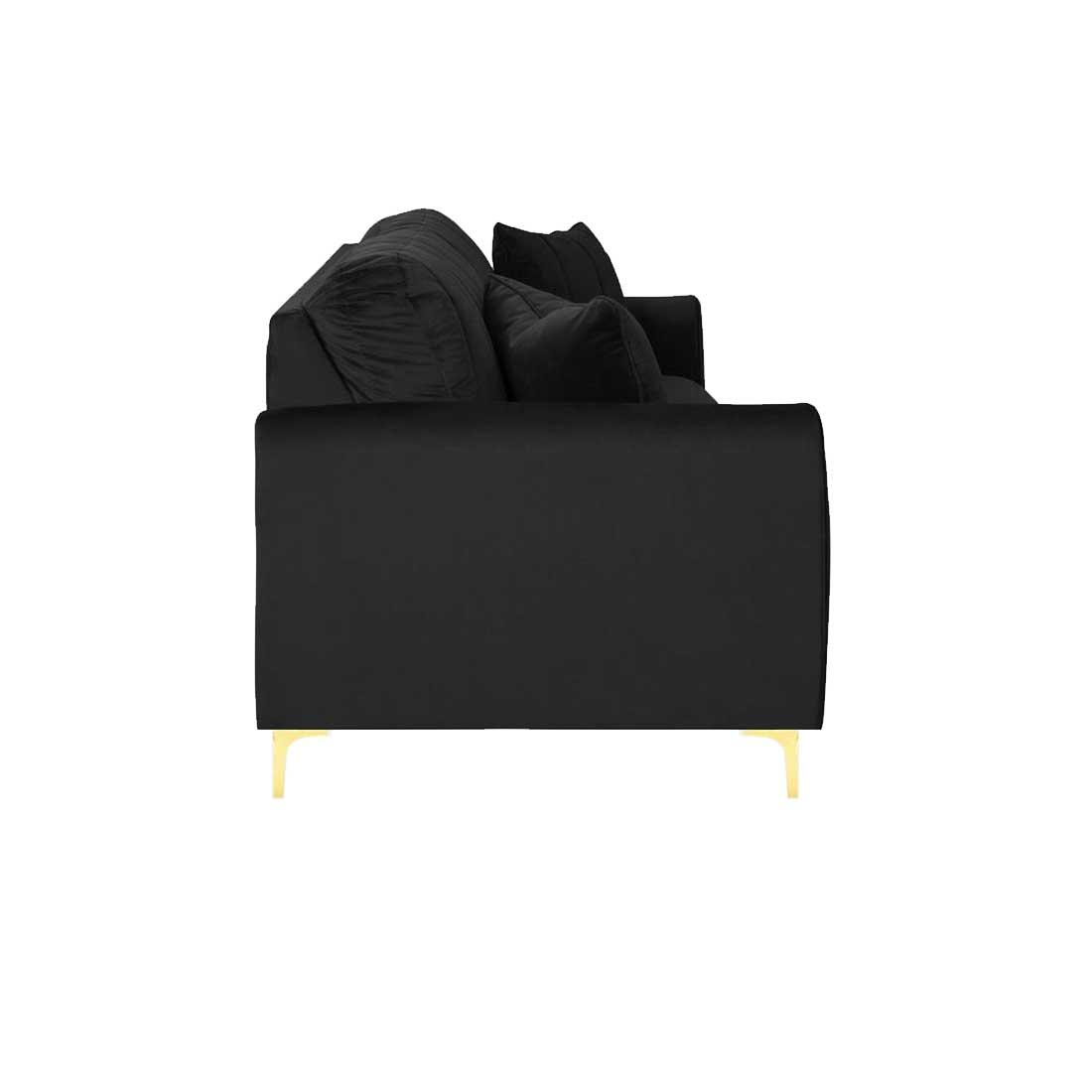 Angle Fabric Sofa (Black)
