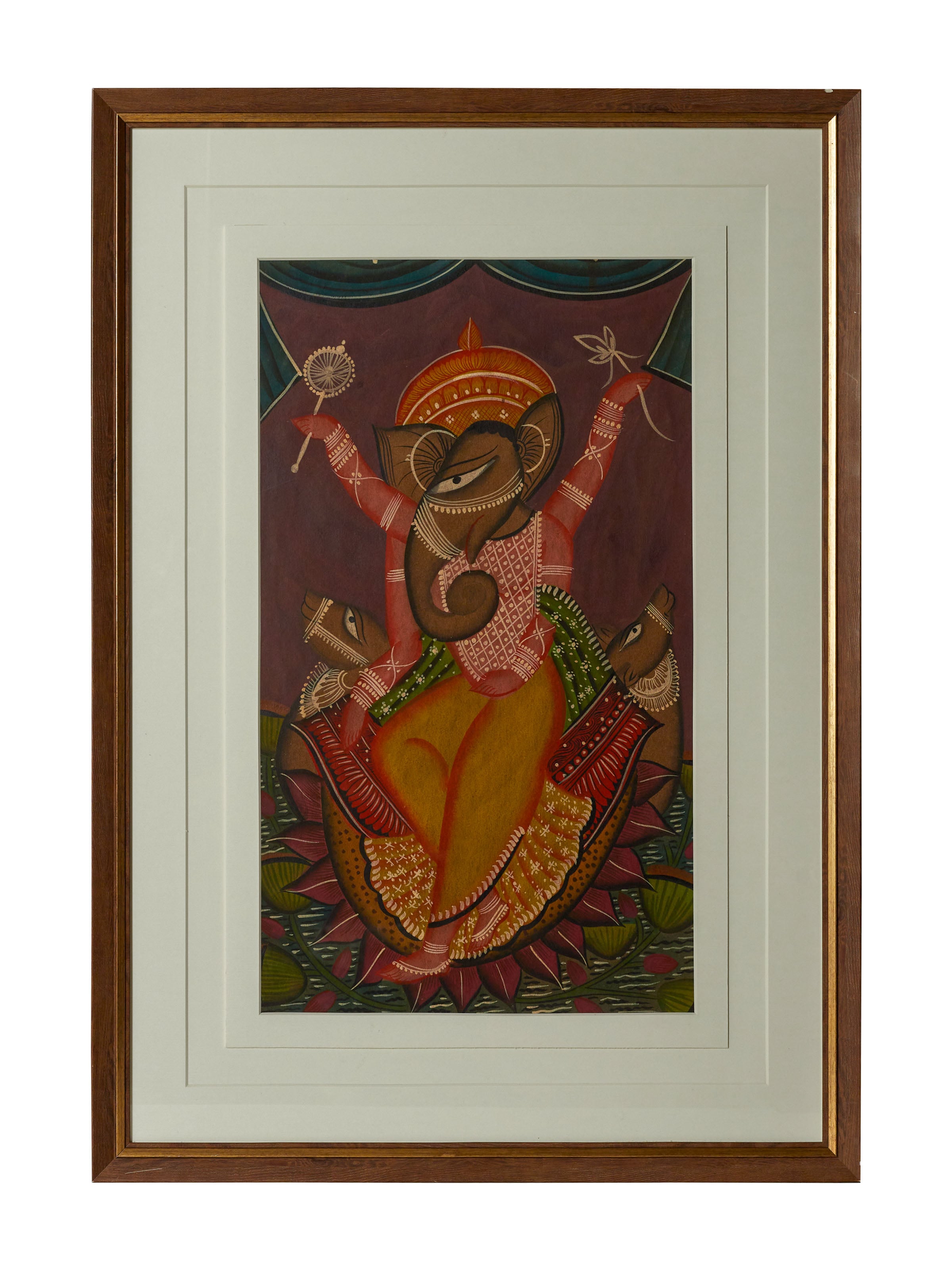Shree Ganesha Kalighat Painting