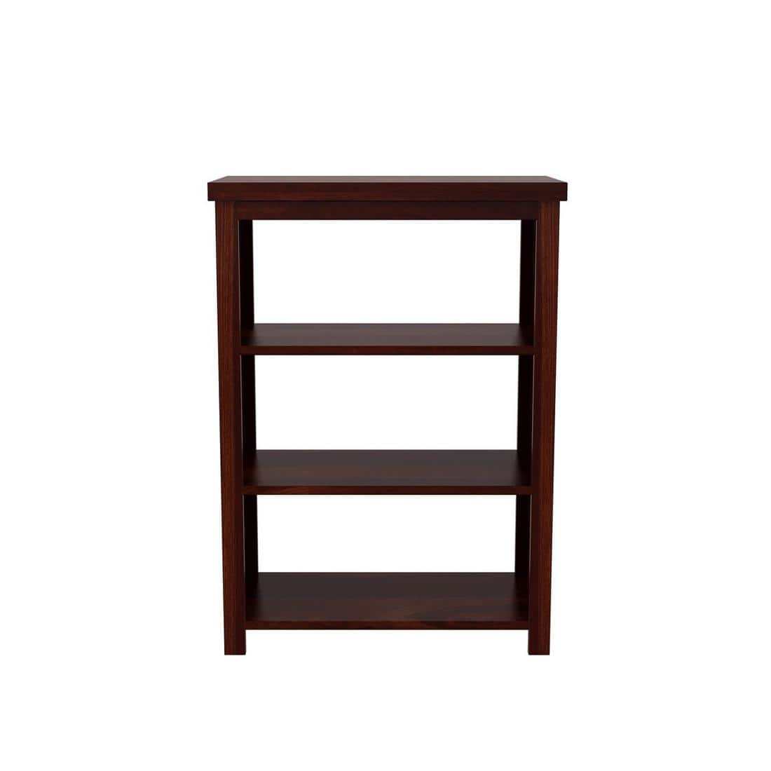 Lala Solid Wood Bookshelf in Walnut Finish