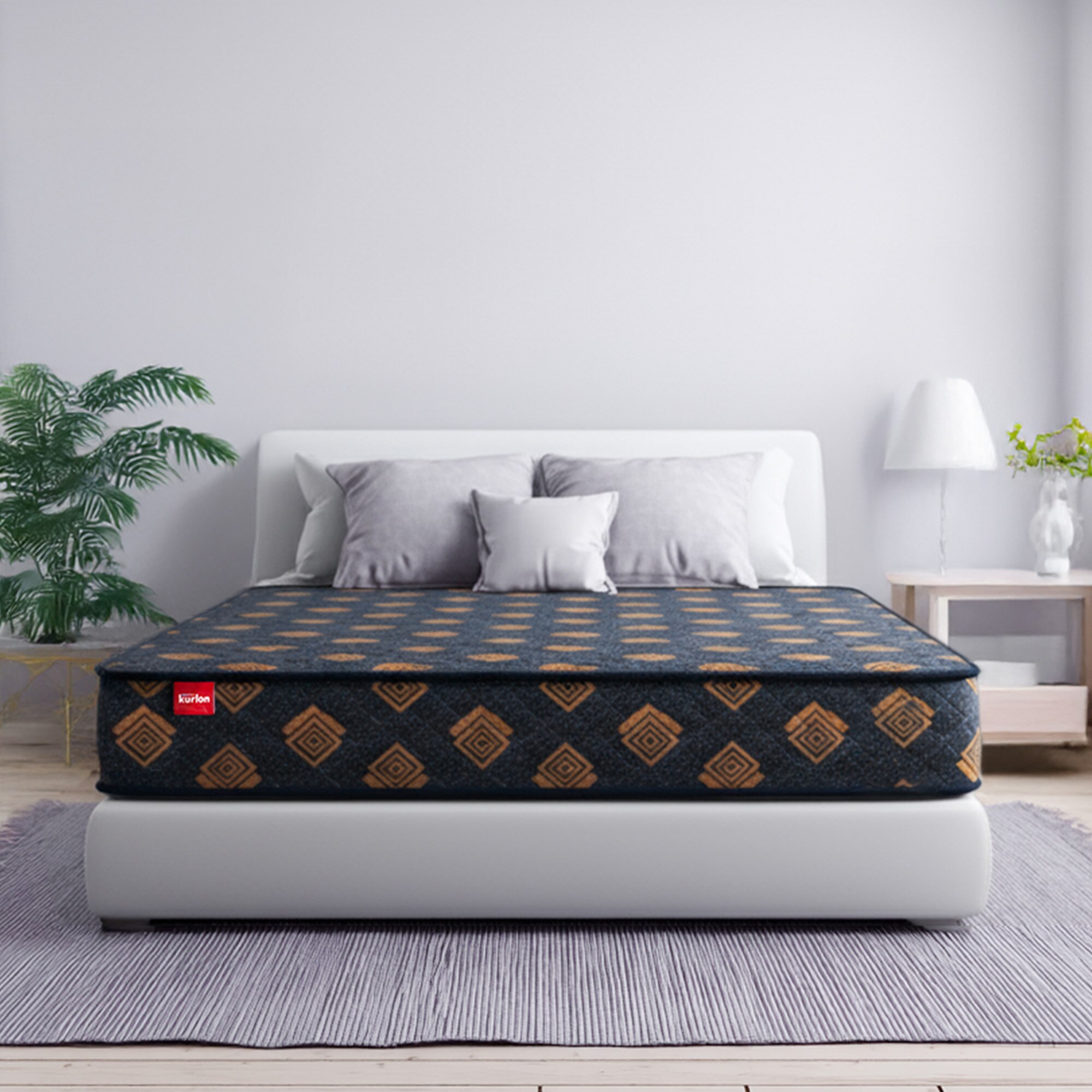 KURLON Easystar Mattress 4 inch Double PU Foam Mattress (L x W: 78 inch x 48 inch)