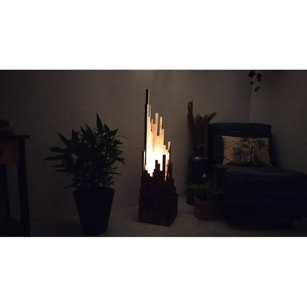 Emanate Beige Floor Lamp with Beige Base