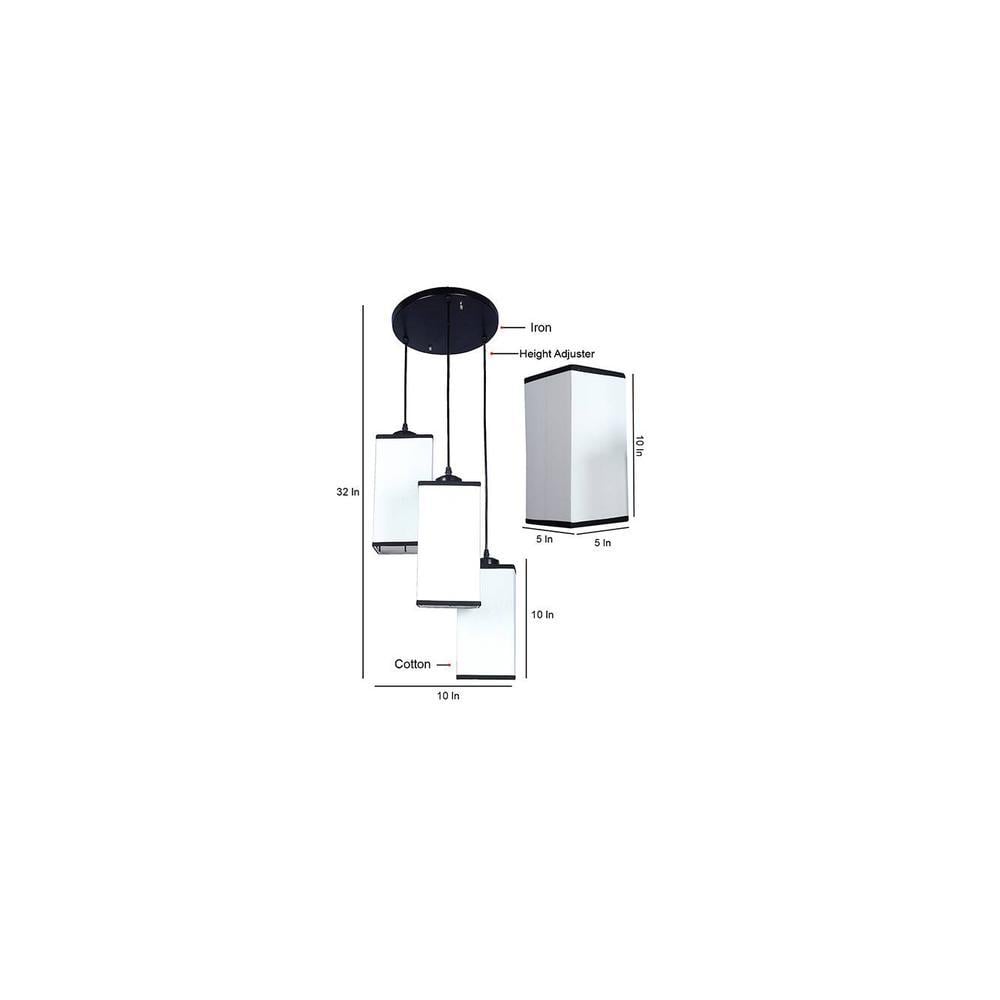 Kylo Multicolour Fabric Cluster Hanging Light