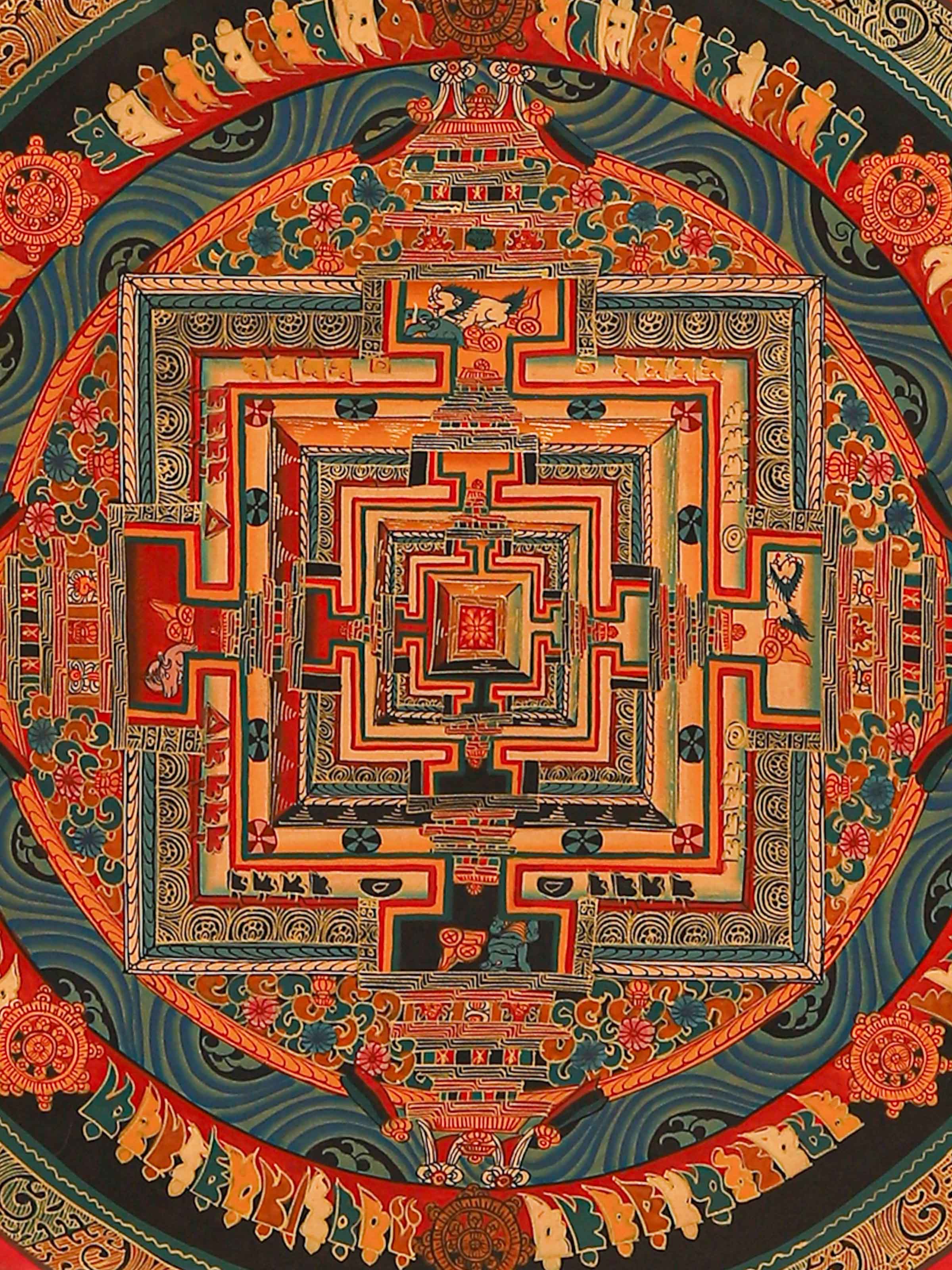 Kalachakra Mandala Thangka Painting