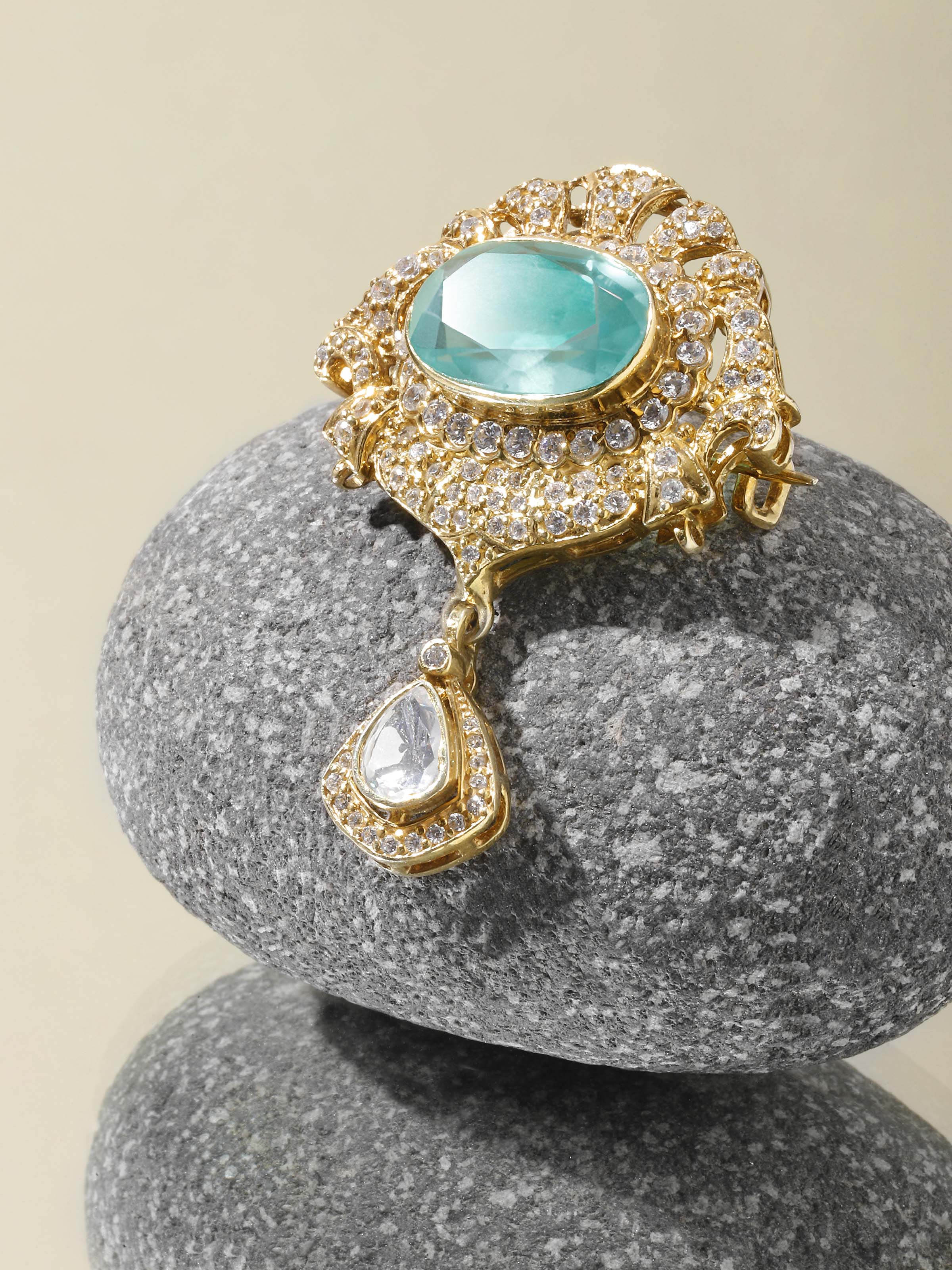 Silver smithing brooch pin worn on garment – Swadesh