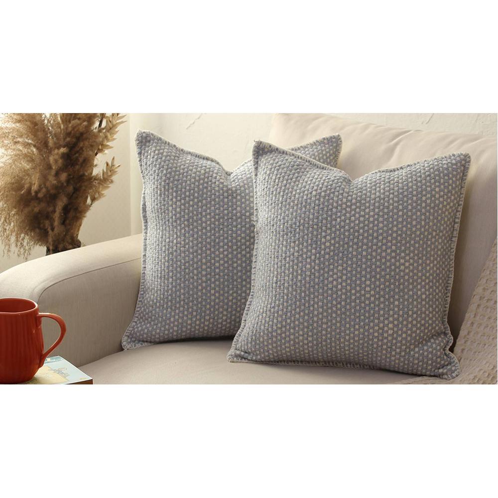 Vindhya Blue Cotton Cushion Cover