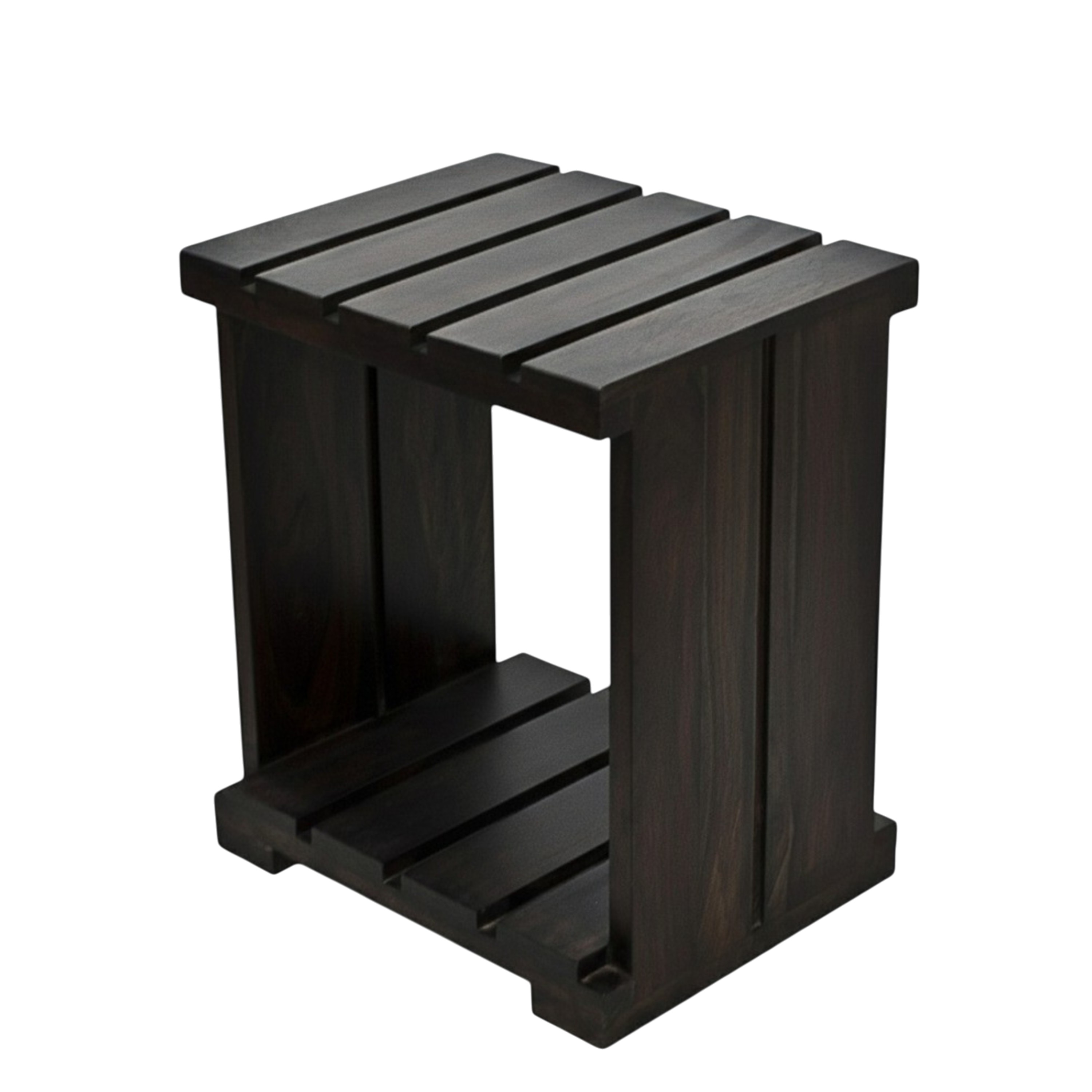 Arista Sheesham Wood Bedside Table in Mahogany Finish