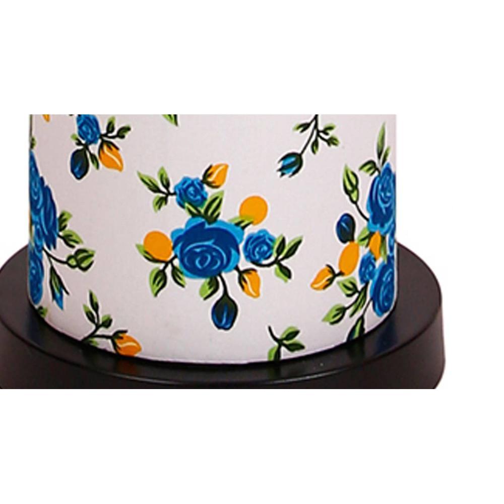 Uma Multicolour Cotton Shade Floor Lamp