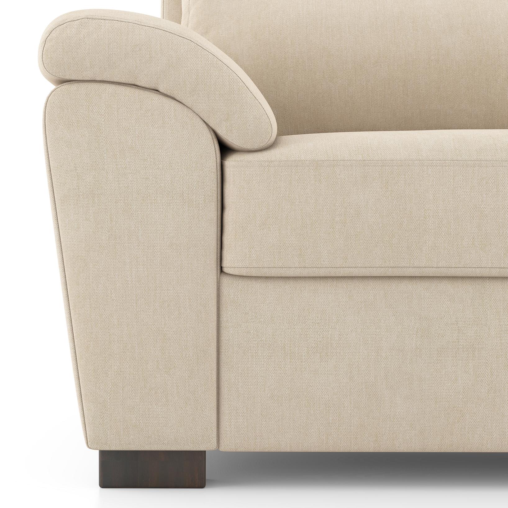 Adelaide Premium 2 Seater Fabric Sofa in Birch Beige Colour