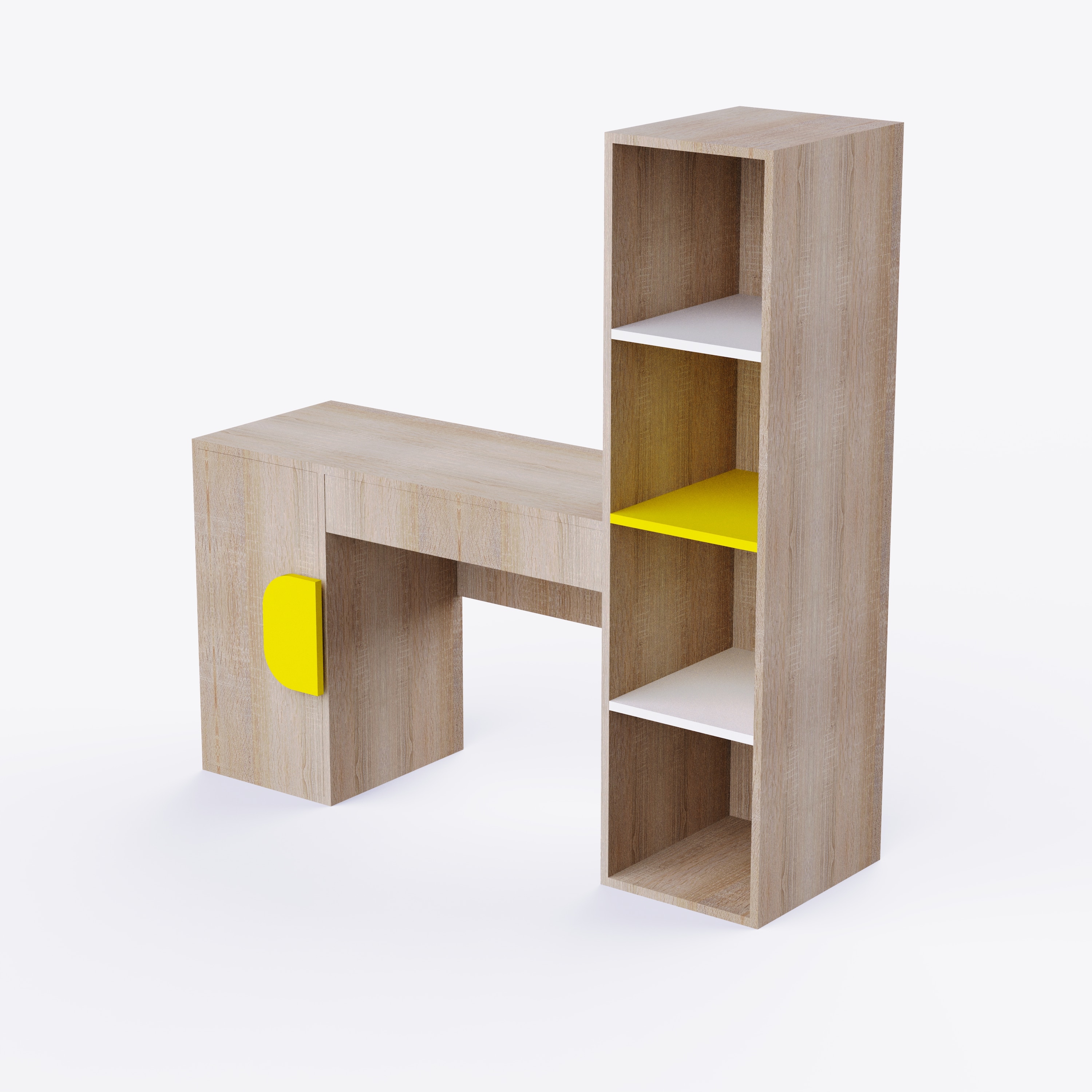 Joy Ride Study Table In Oak Colour