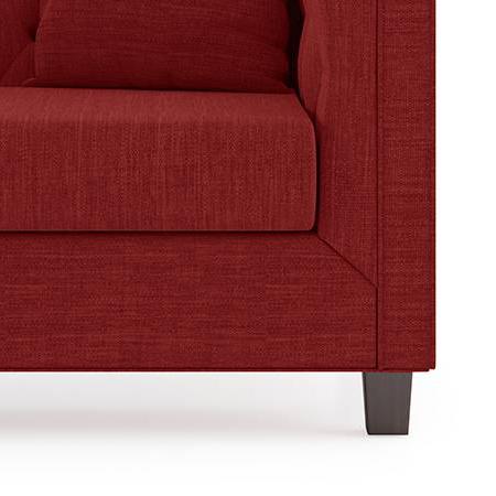 Windsor Premium 2 Seater Fabric Sofa in Salsa Red Colour