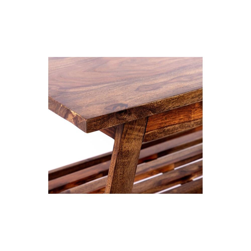 Alison Sheesham Wood Coffee Table In Teak Finish