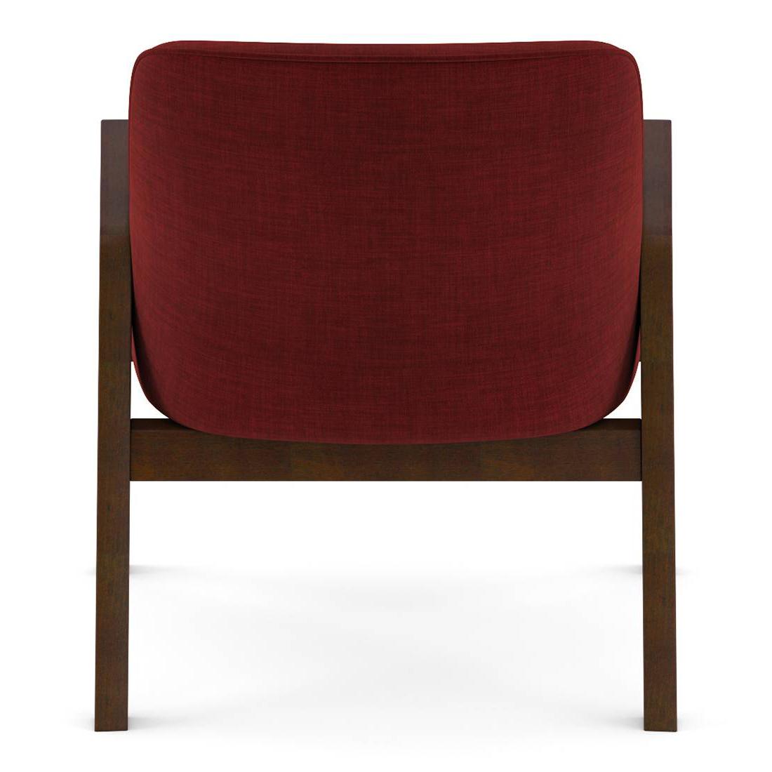 Carven Lounge Chair in Red Colour