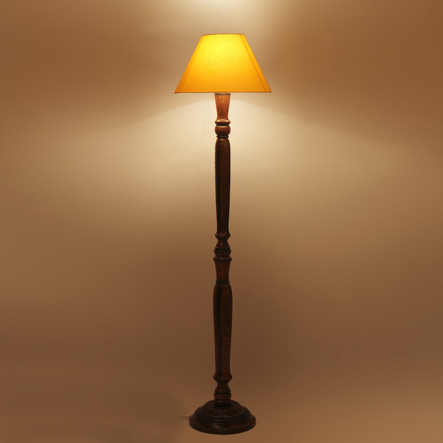 Devansh Wooden Floor Lamp