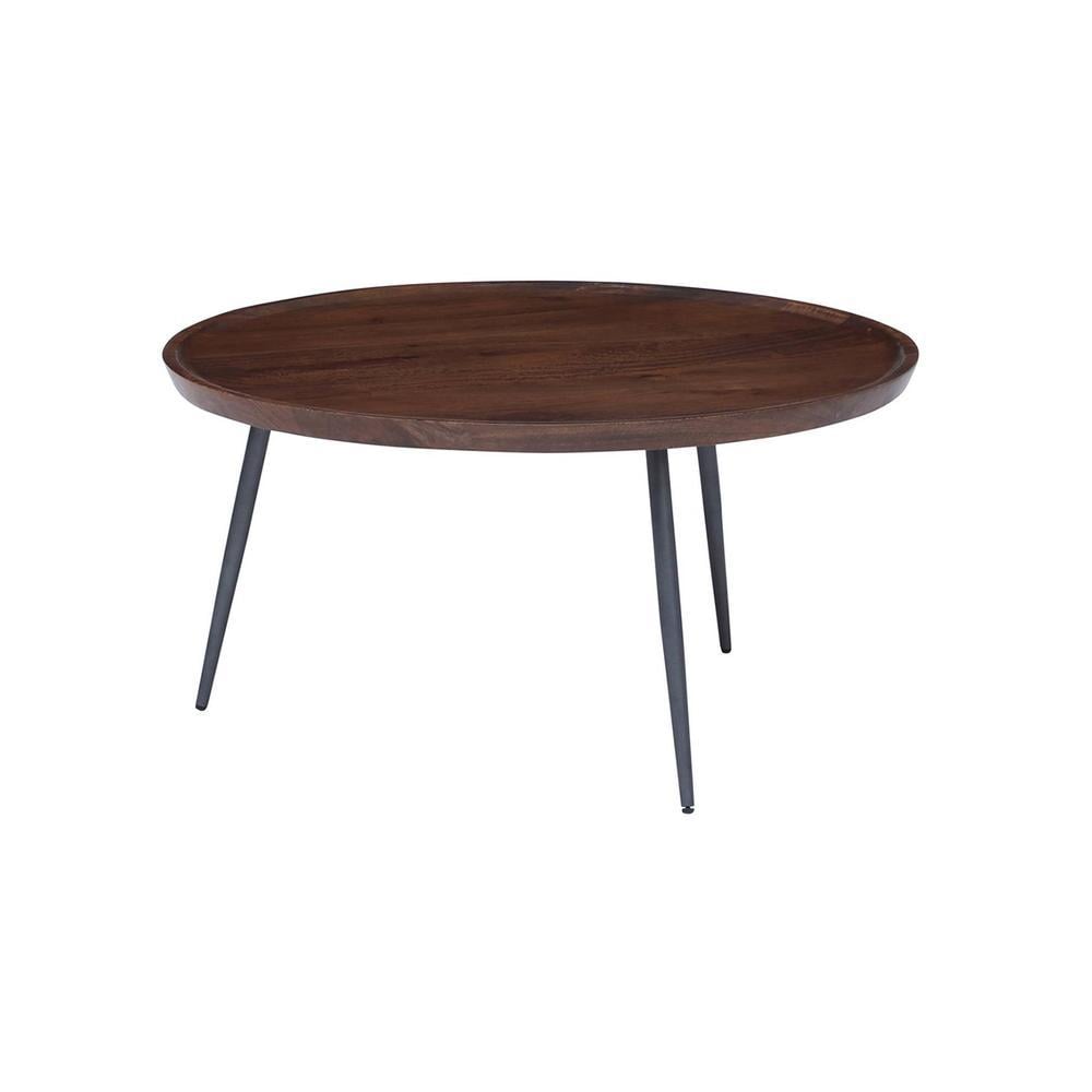 Kasia Solid Wood Coffee Table In Walnut Finish