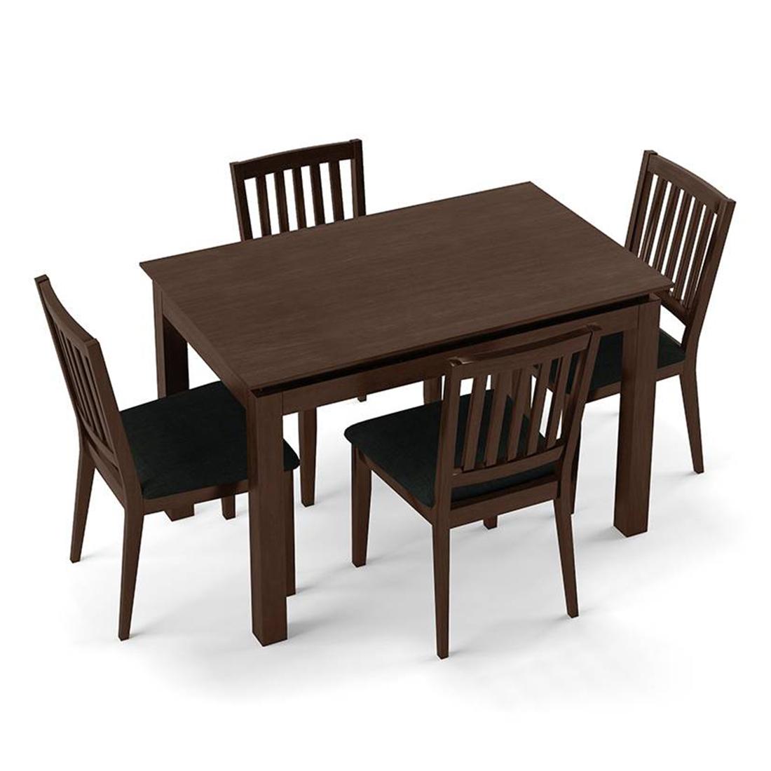 Diner 4 Seater Dining Table Set (With Upholstered Chairs)