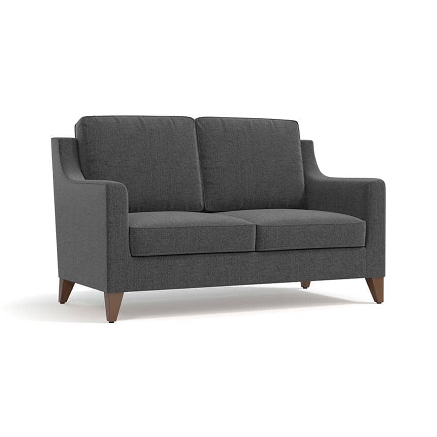 Abbey 2 Seater Fabric Sofa in Steel Colour