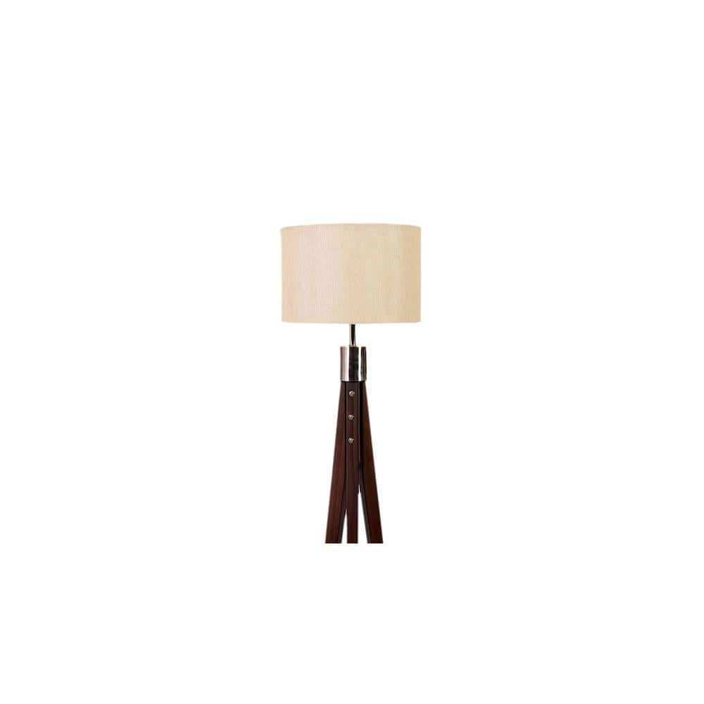 Serena Beige Jute Shade Floor Lamp