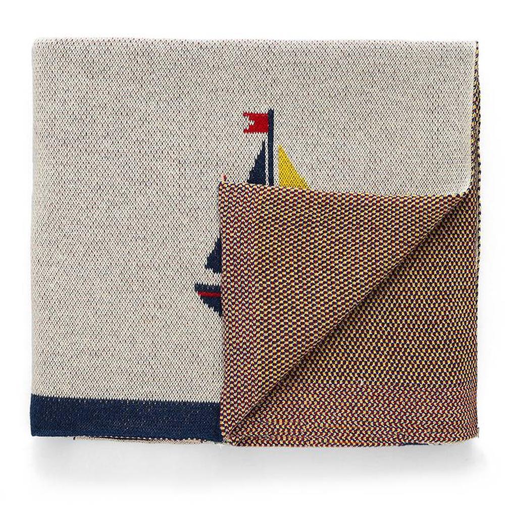 Mickey on Sail Boat Baby Blanket