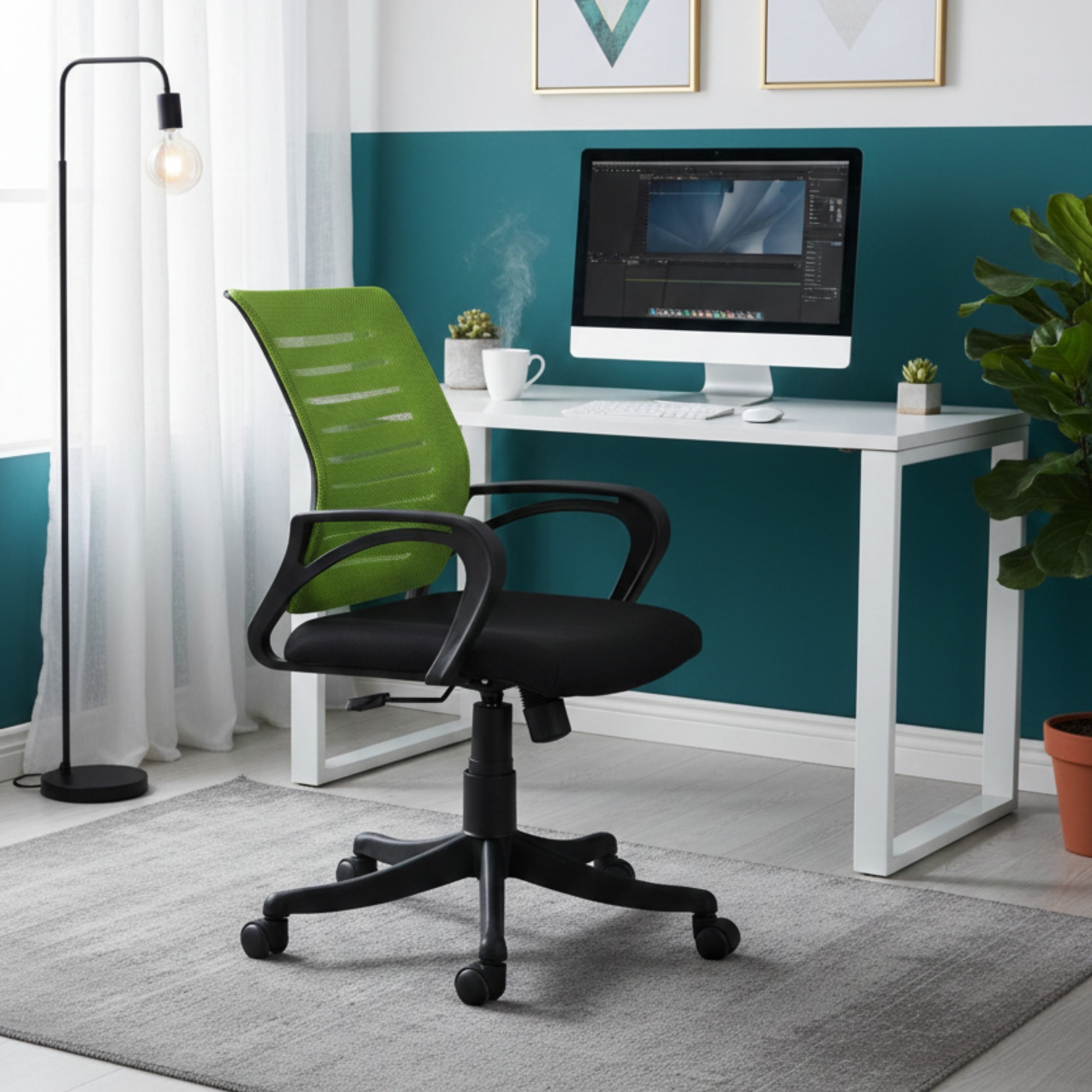 Adiko Superb Mesh Chair In Green - Adiko Systems