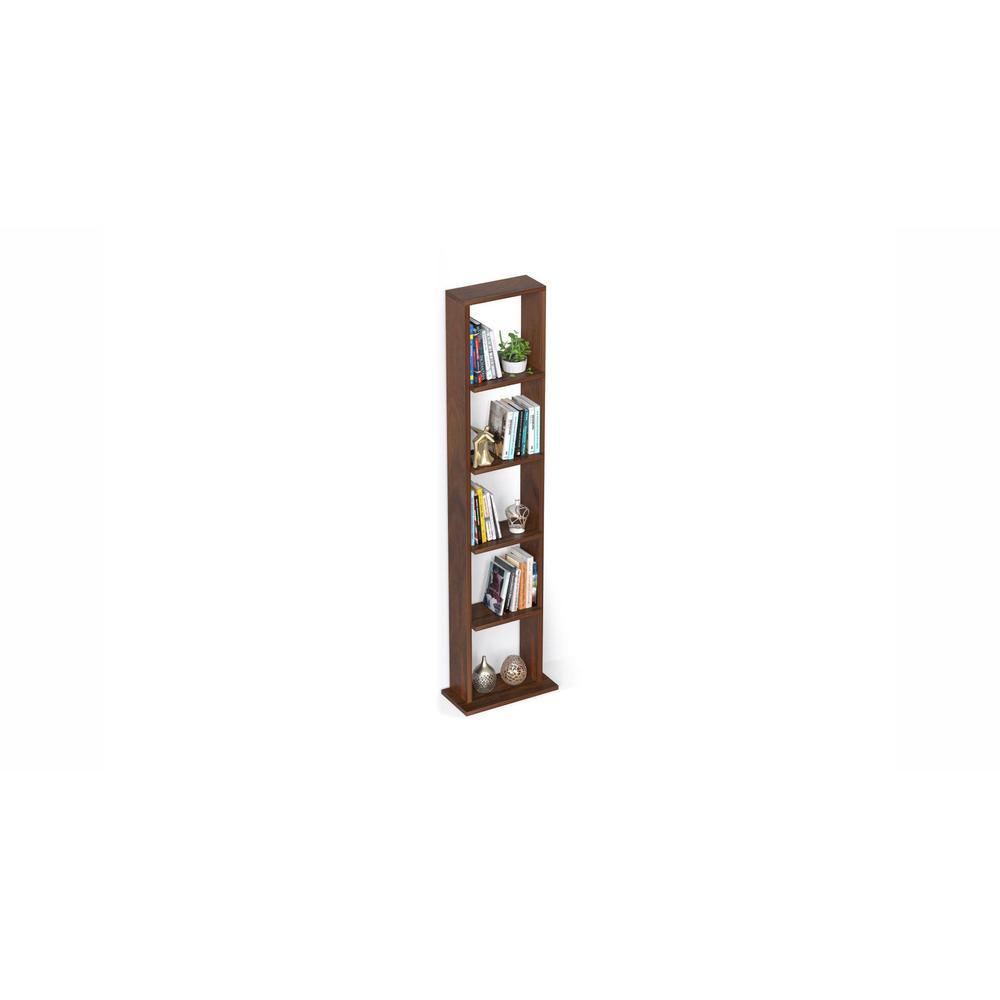 Walten Engineered Wood Bookshelf in Brown Maple