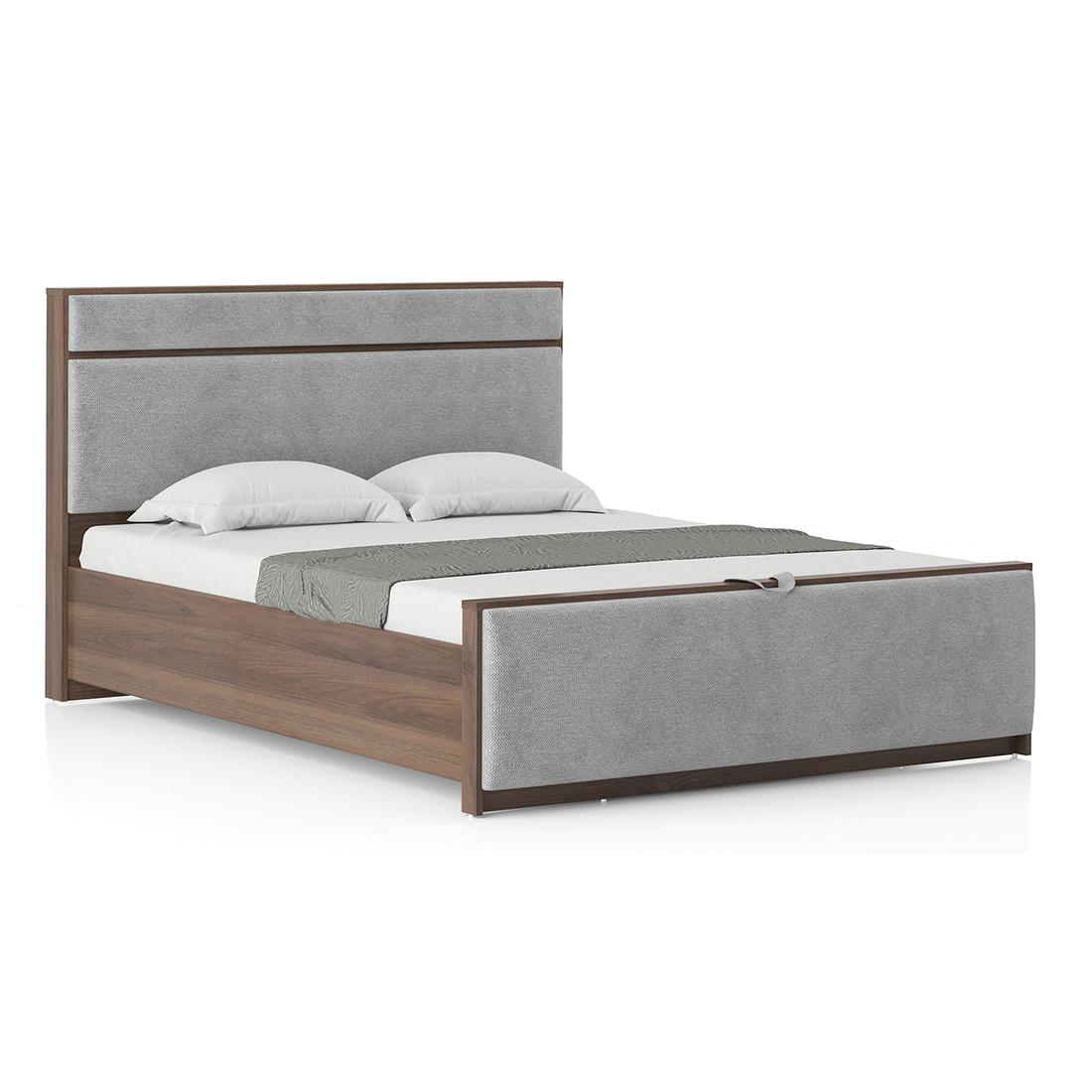 Rio Engineedred Wood Queen Size Hydraulic Storage In Granite Weave