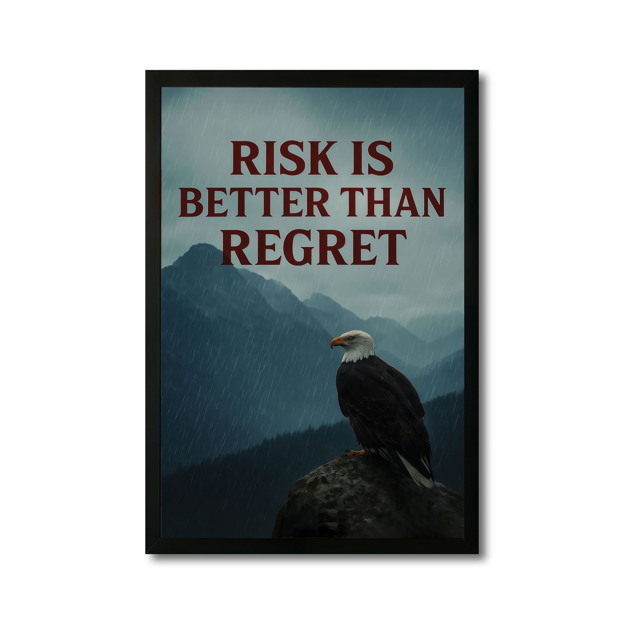The Castle Decor Risk Is Better Than Regret Wall Art 8x12 Inch - The Castle Decor