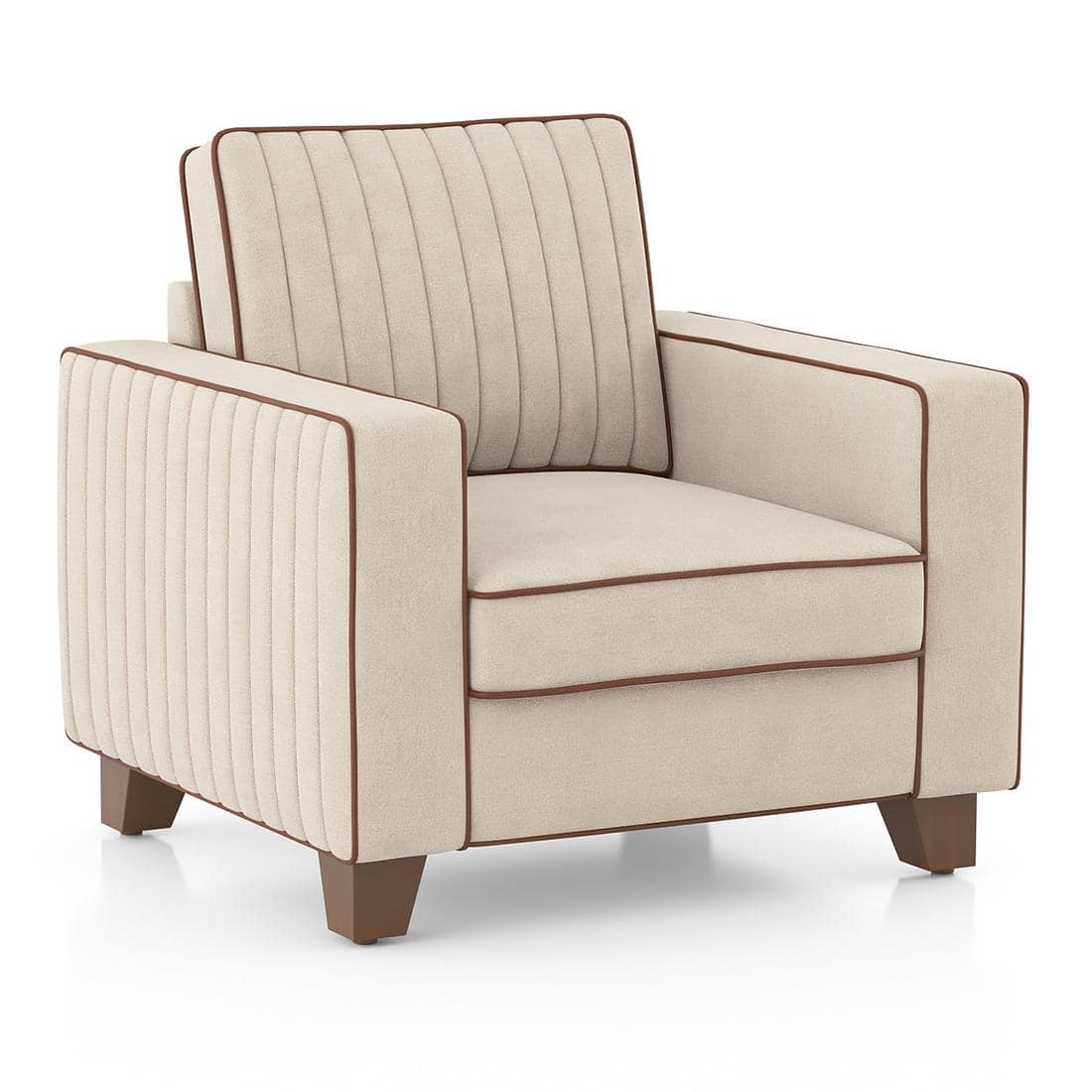 Apollo Neo Sofa (Colour : Classic Beige, Seating Capacity : 1 Seater, Cushion Type : Soft, Back Height : Regular Back)