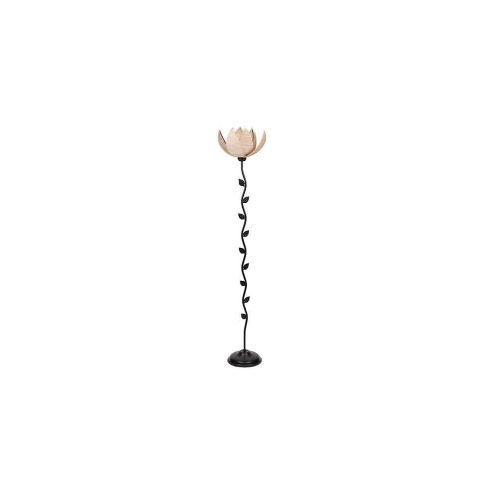 Davenport Black Bamboo Shade Floor Lamp