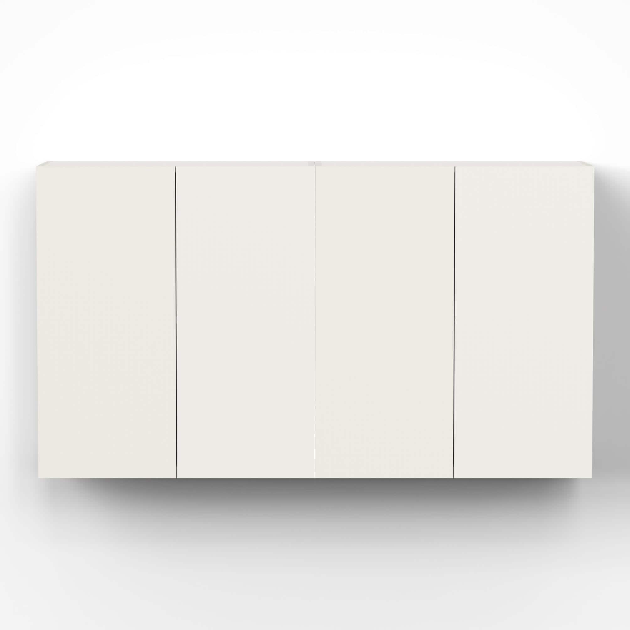 Opryt Engineered Wood Wall Mounted Two Kitchen Cabinet Rack In White Finish