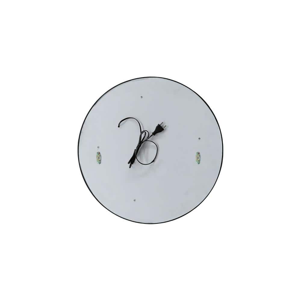 Aluminium LED Circle Decorative wall mirror by elegant arts and frames (Mirror size 800 mm)