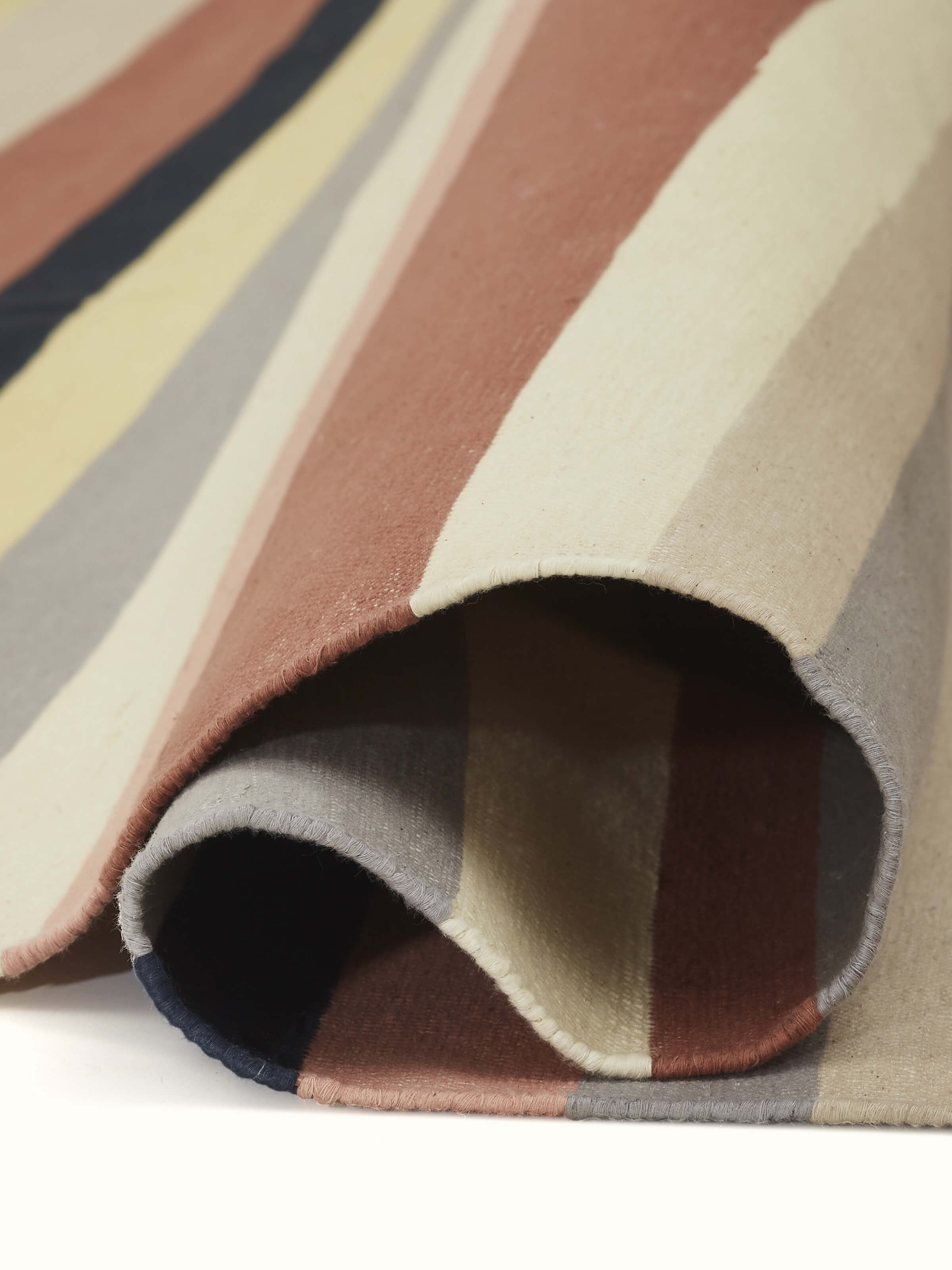 Close-up highlighting color contrasts and geometric precision.