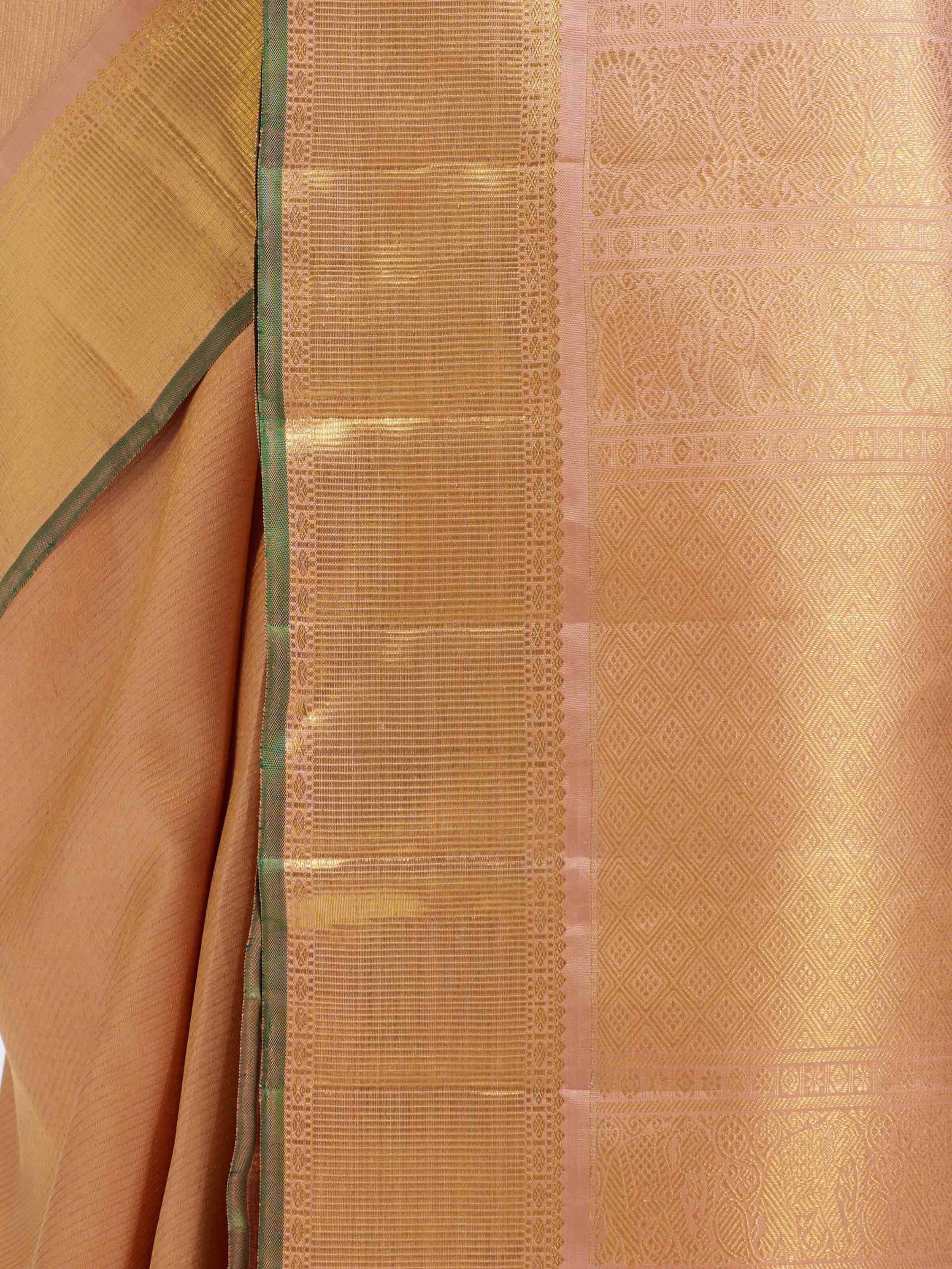Pink Kancheepuram Silk Zari Saree