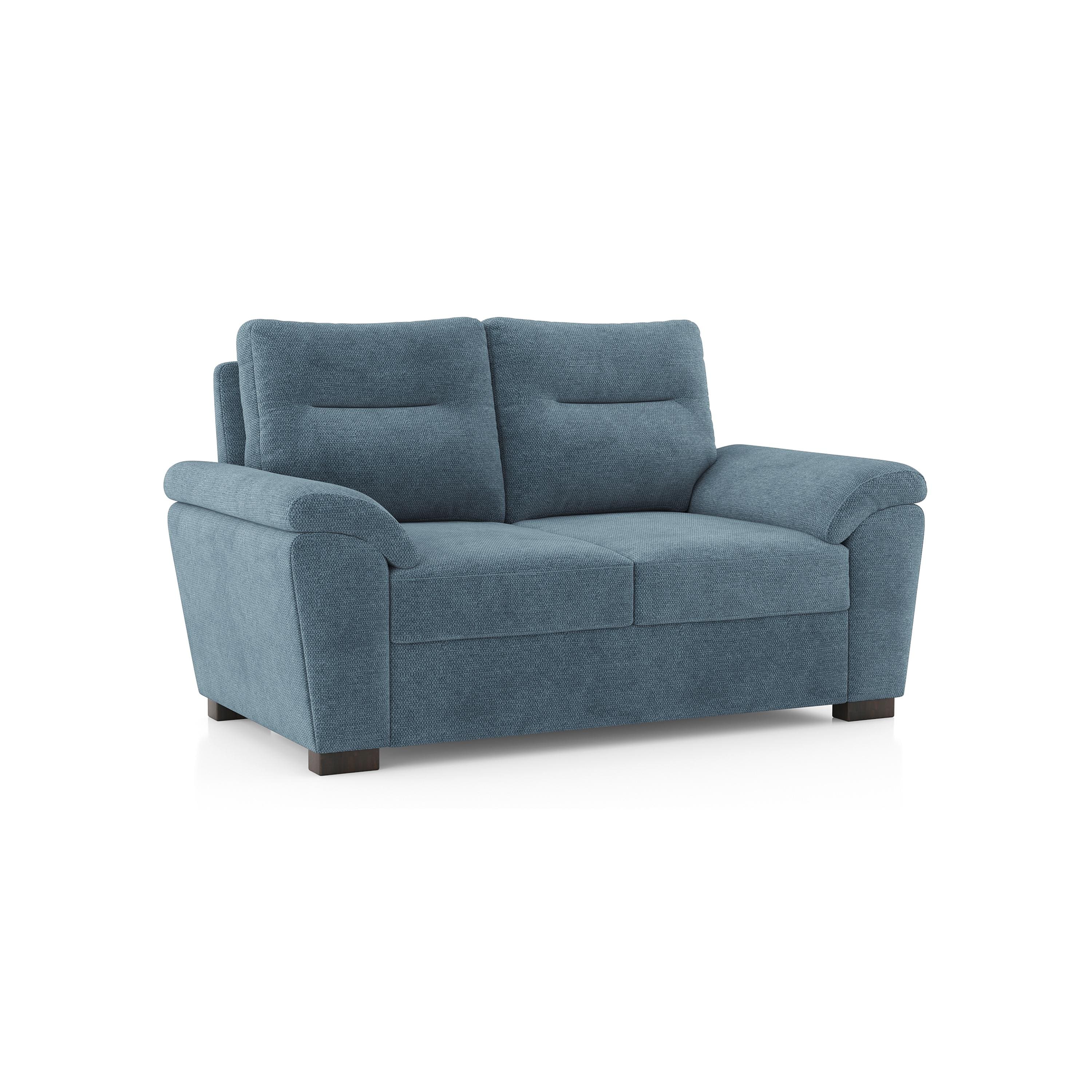 Adelaide Essential 2 Seater Fabric Sofa In Ocean Weave
