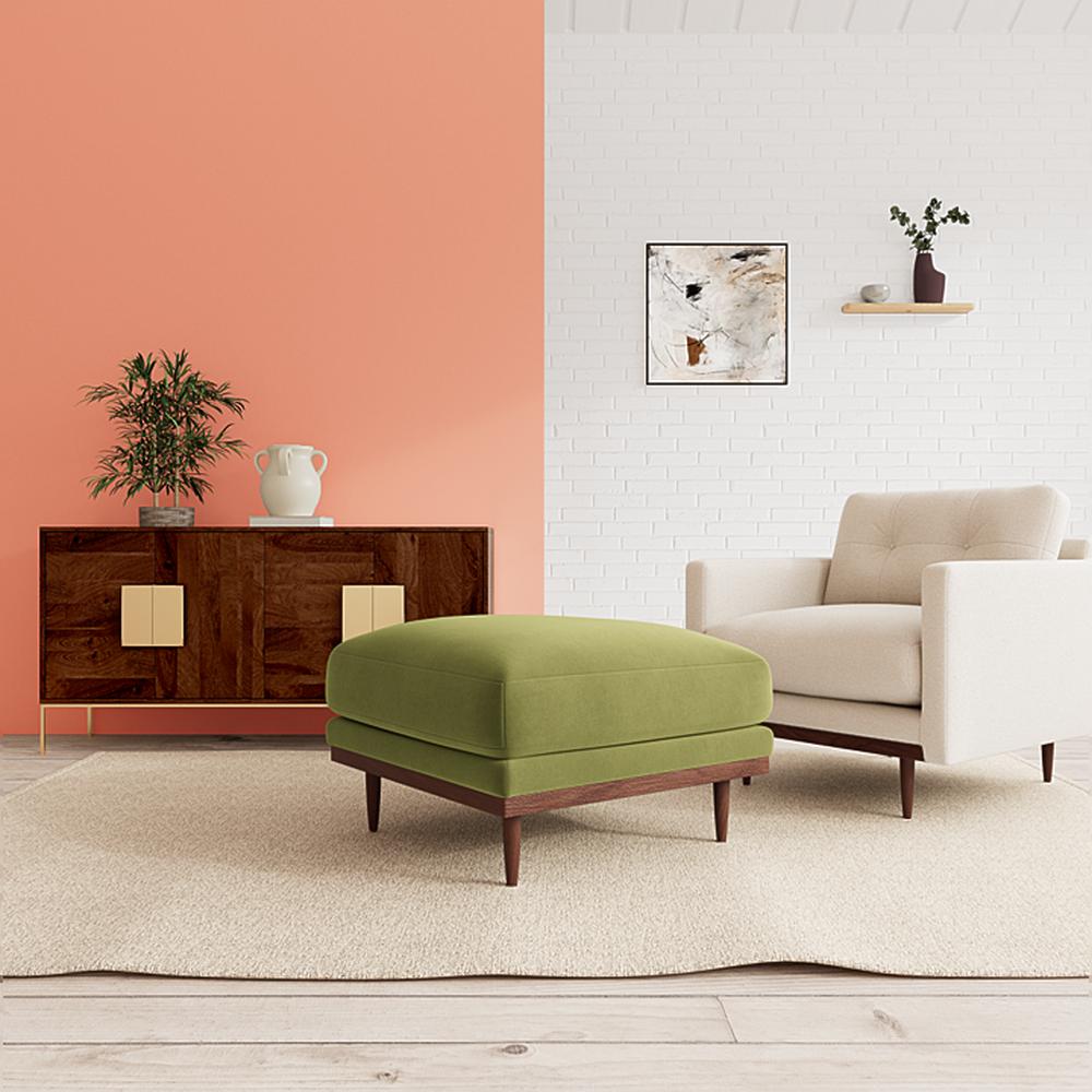 Klee Ottoman Color in Mint Green - Home Lifestylez