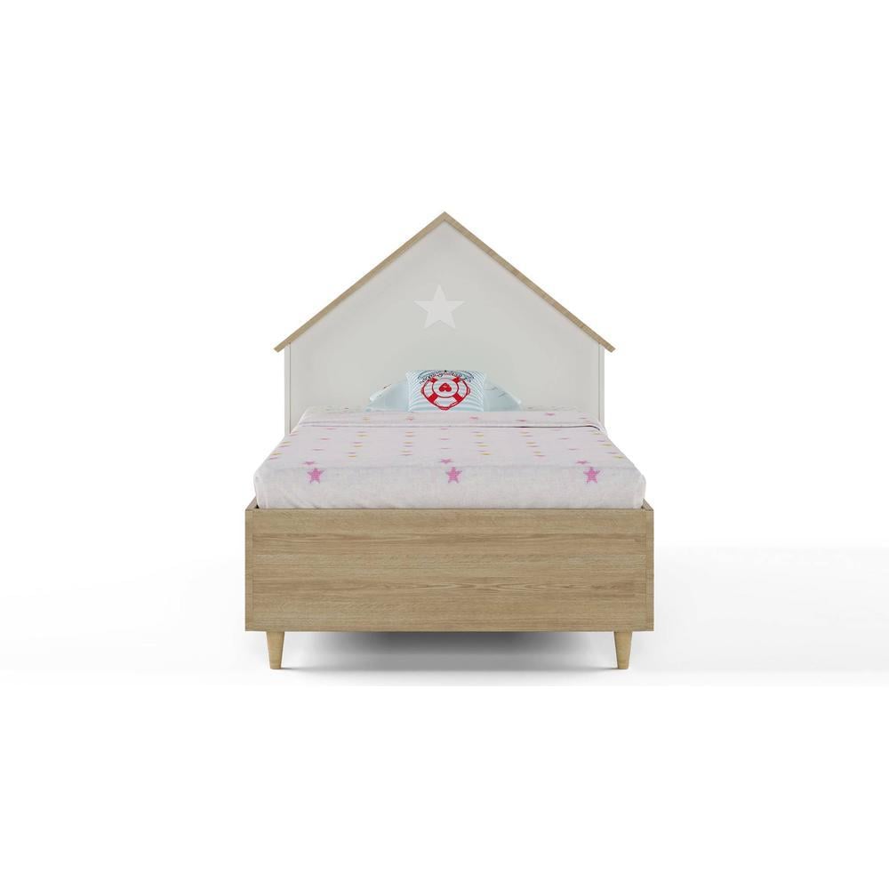 Dream House Engineered Wood Bed in Oak Colour