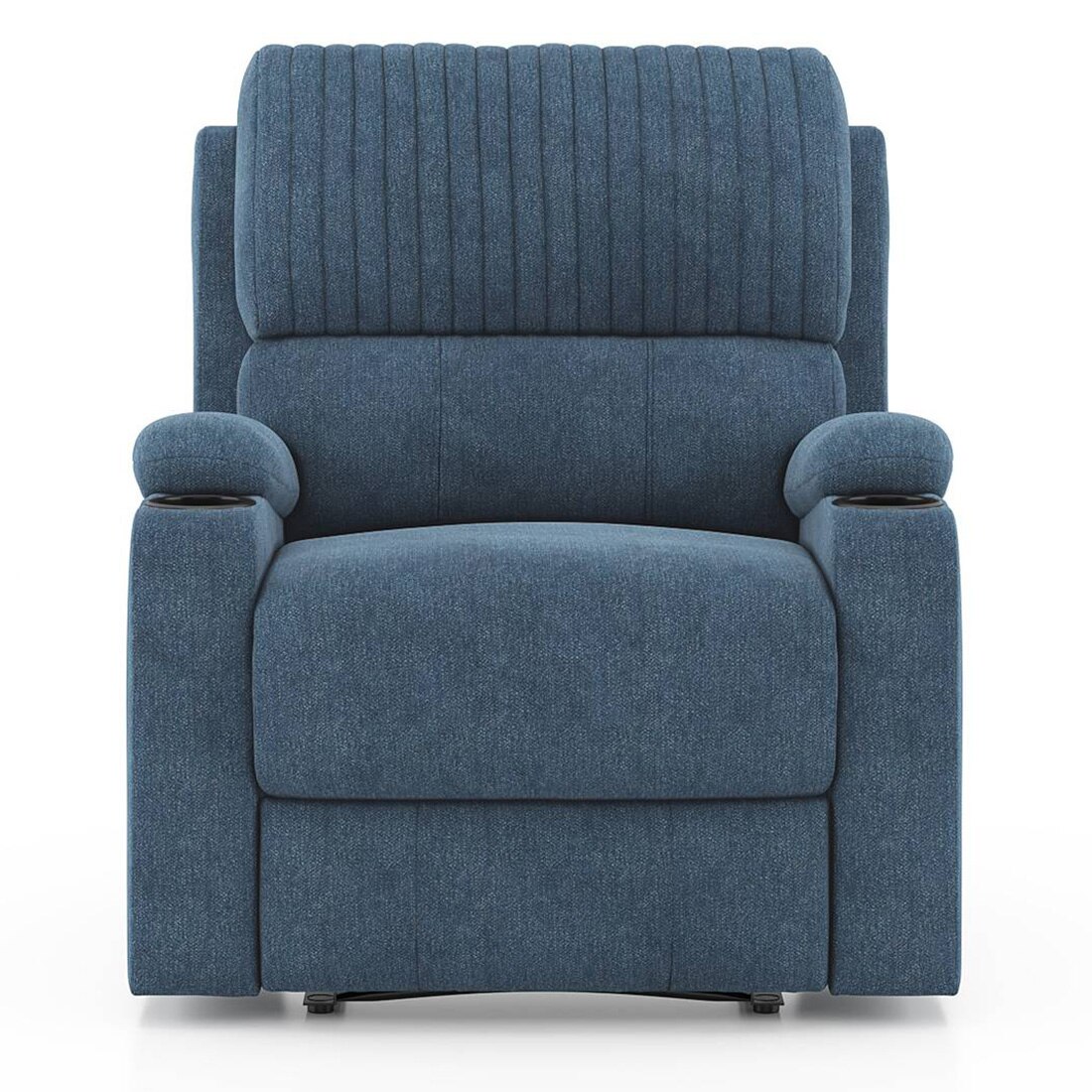 Dawson Fabric One Seater Manual Recliner in Coastal Blue Colour