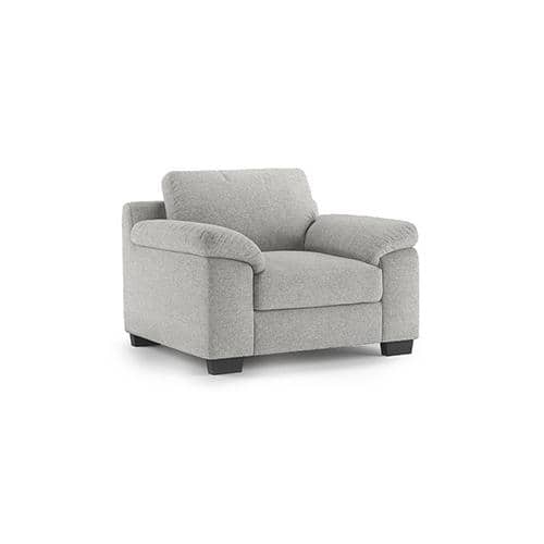 Esquel Essential 1 Seater Fabric Sofa in Vapour Grey Colour