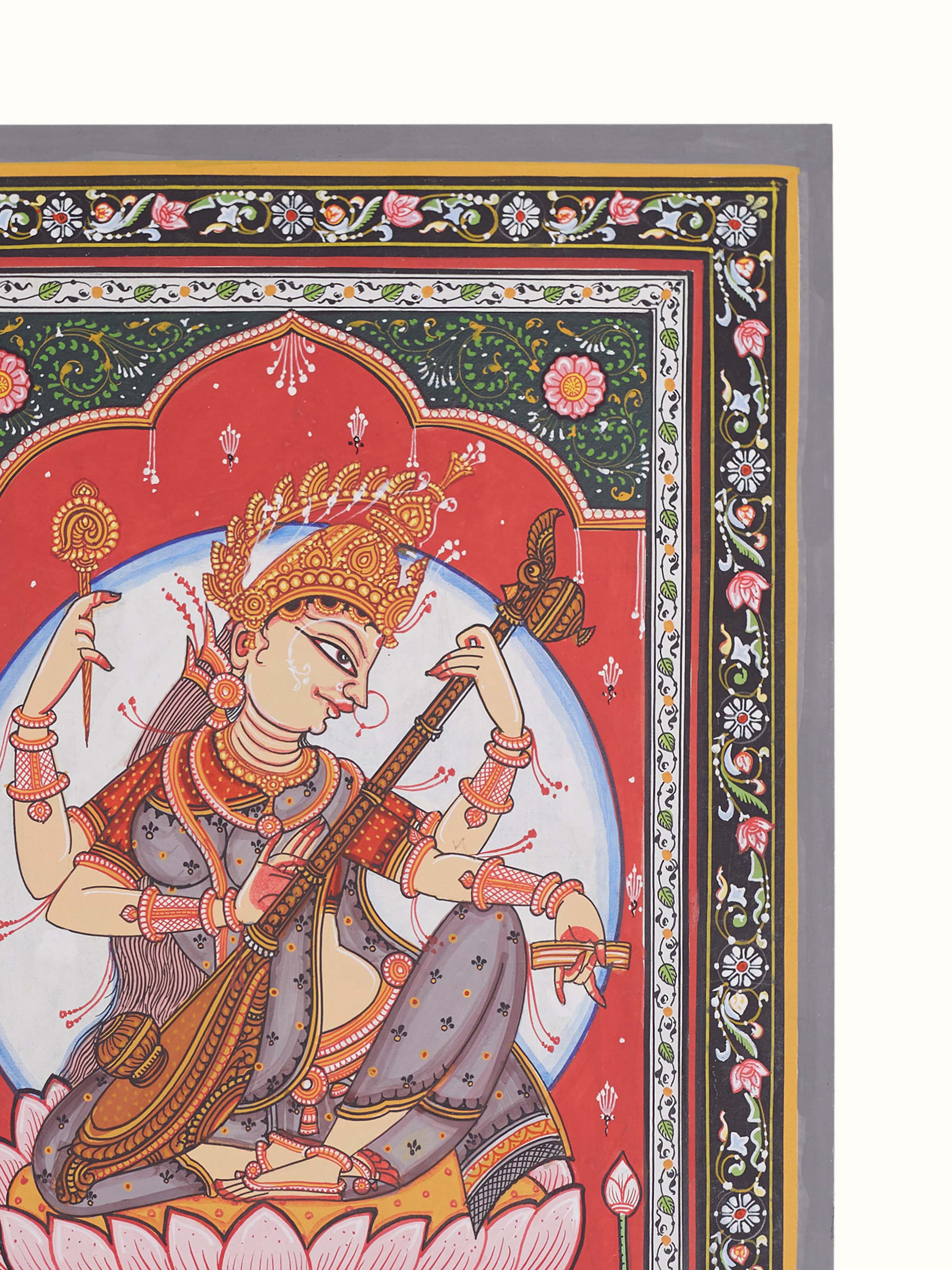 Saraswati Patachitra Painting