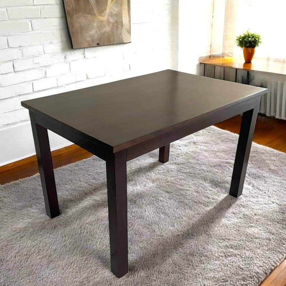 Oakmont Sheesham Wood Dining Table In Dark Walnut Finish