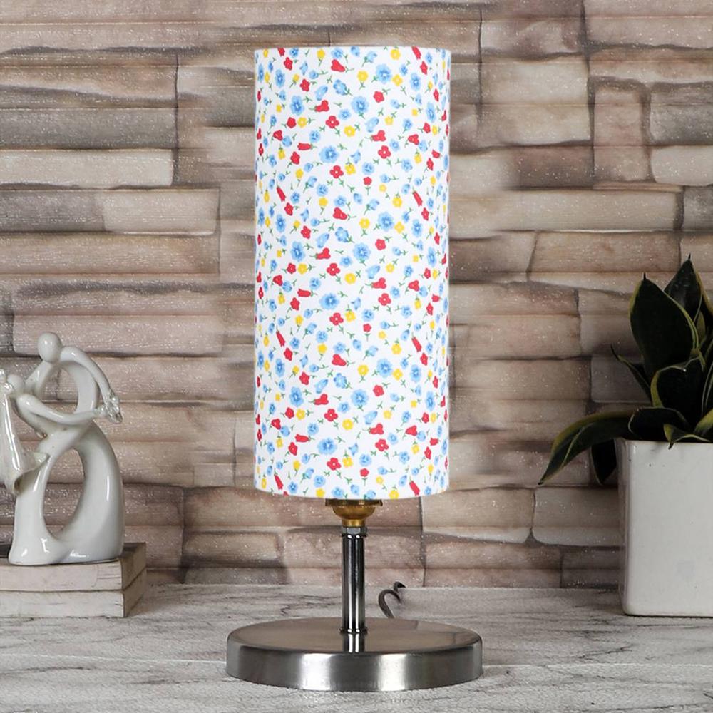 Multicolor cotton table lamp with Steel Base -55