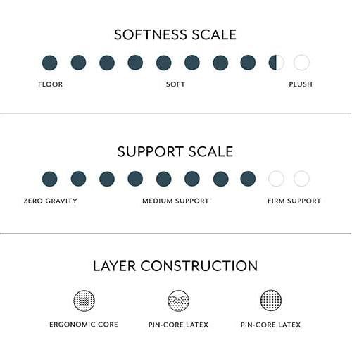 Aer Latex with Memory Foam Queen Size Mattress (Mattress Thickness : 8 Inches, Mattress Dimensions : 78 x 60 in)